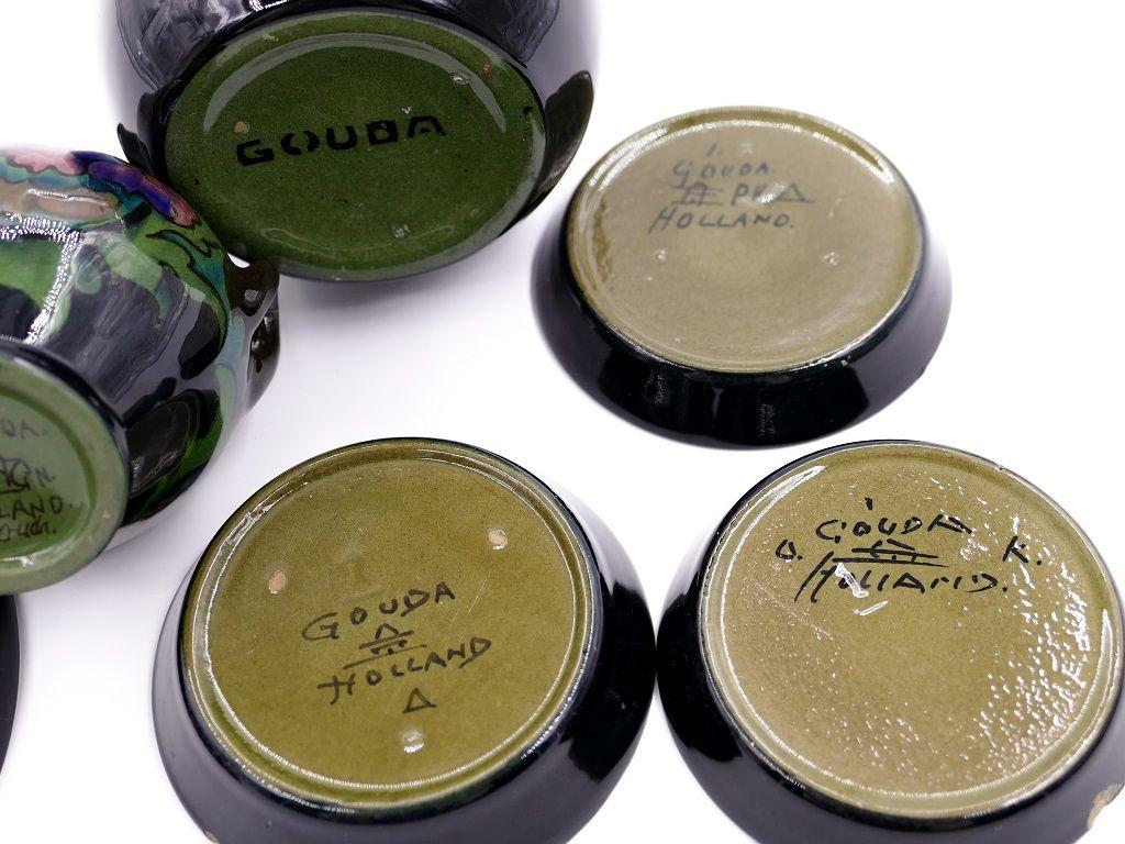Set di ceramica di Holland Gouda, Paesi Bassi, 1925 In condizioni buone in vendita a Roma, IT