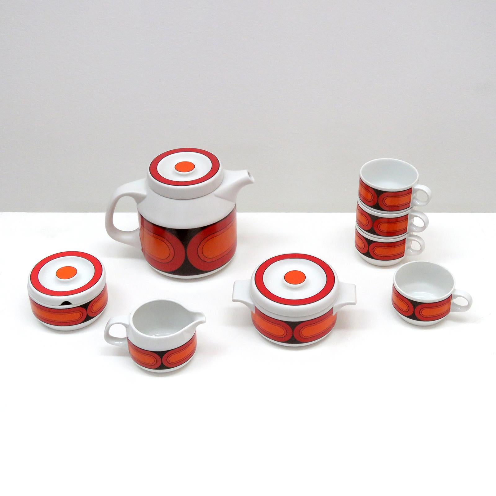 Postmoderne Ensemble en céramique Form 3000 « Sicilia » d'Arzberg, 1970 en vente