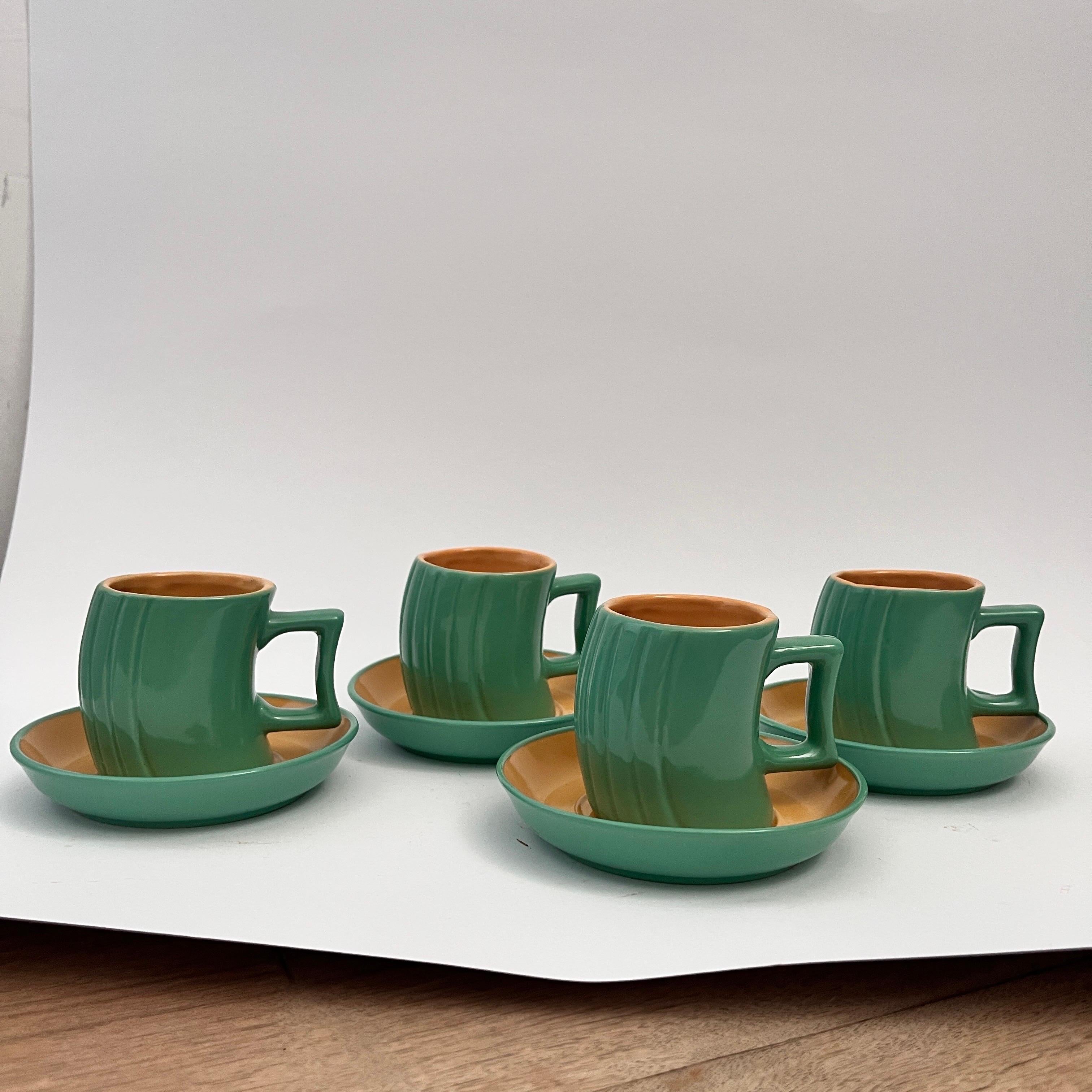 Ceramic set to kakao/tea by Massimo Iosa Ghini for Naj Oleari For Sale 8