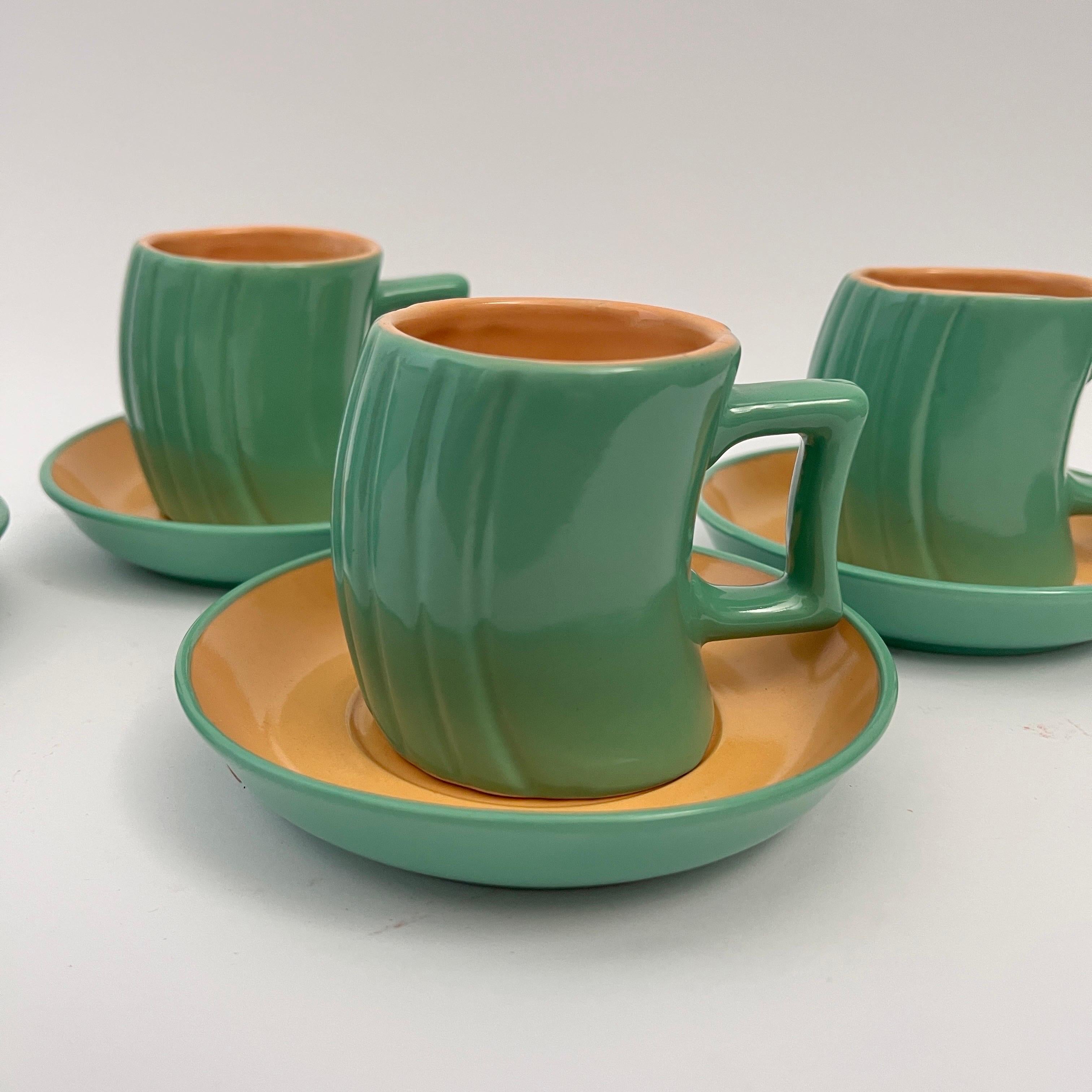 Ceramic set to kakao/tea by Massimo Iosa Ghini for Naj Oleari For Sale 10
