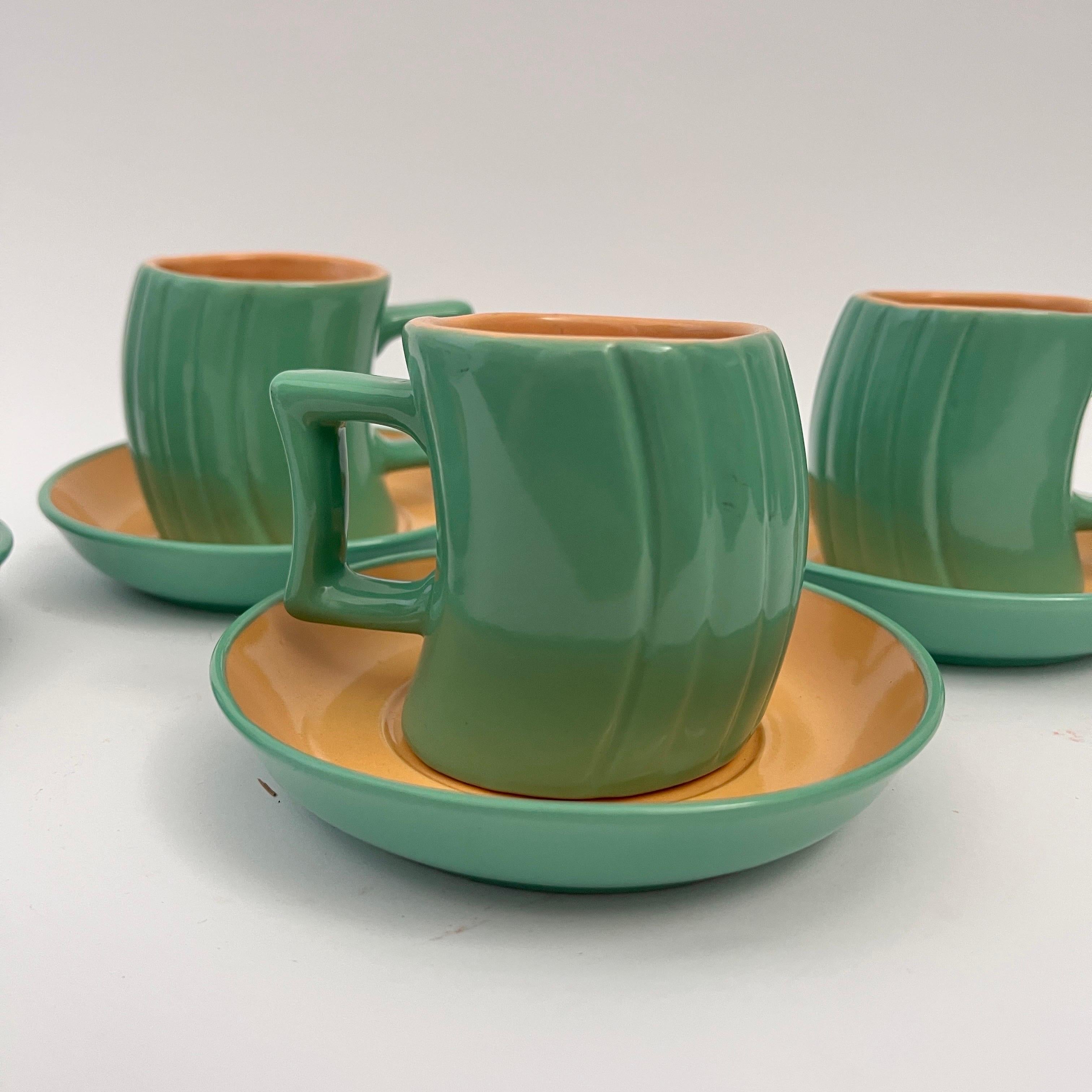 Ceramic set to kakao/tea by Massimo Iosa Ghini for Naj Oleari For Sale 11