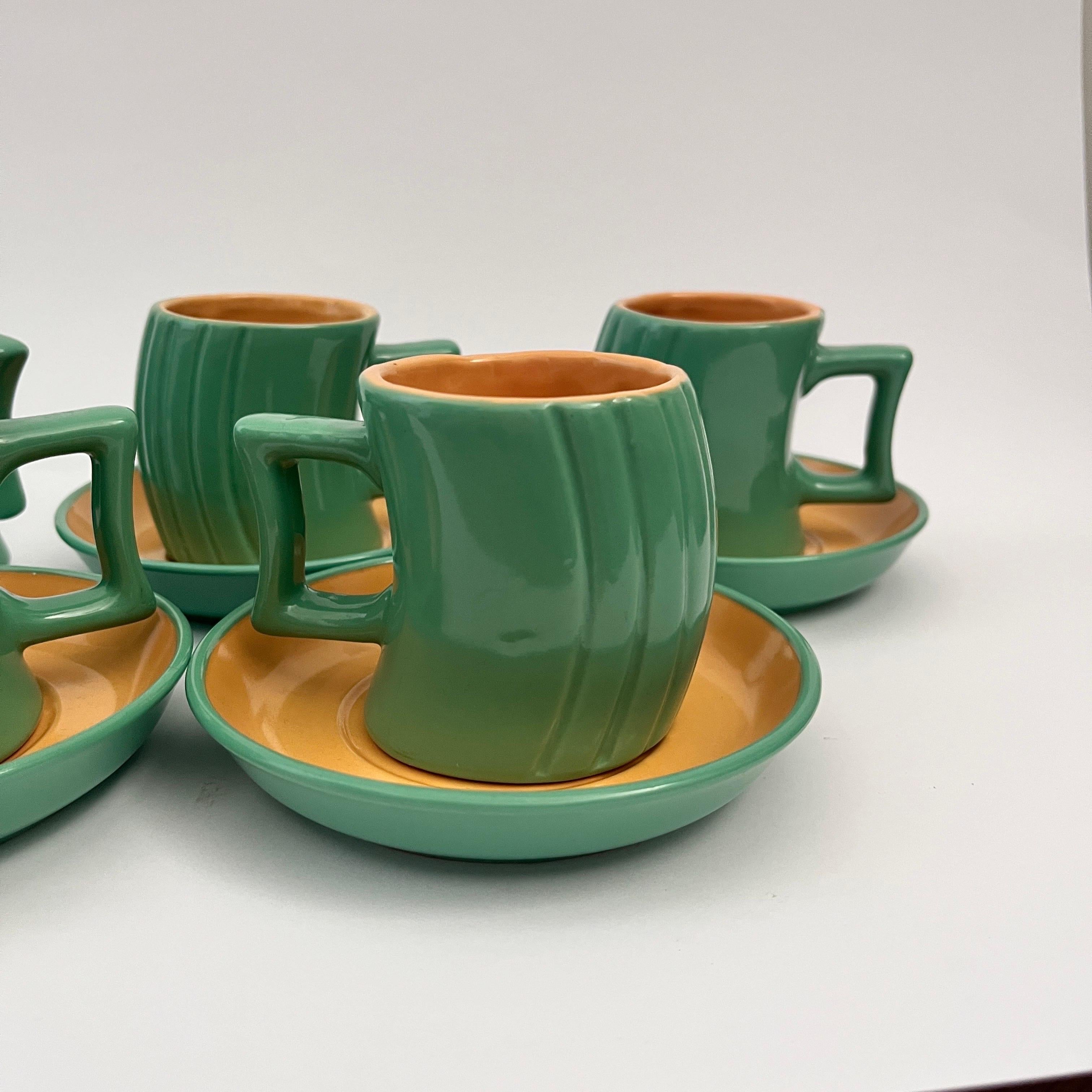 Ceramic set to kakao/tea by Massimo Iosa Ghini for Naj Oleari For Sale 13