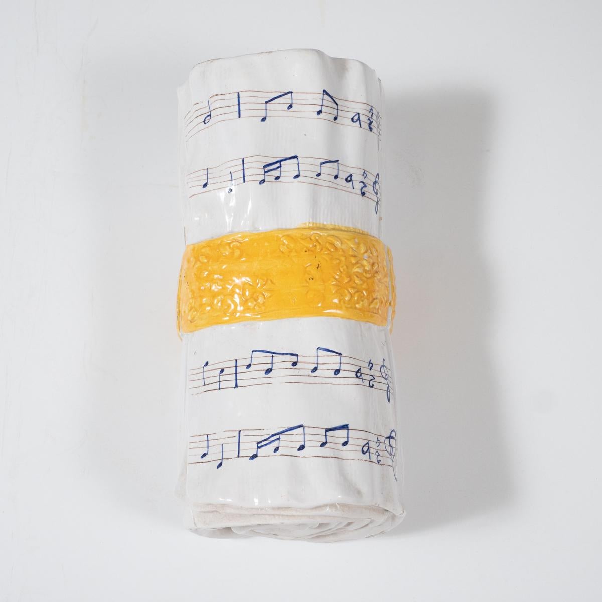 Ceramic Sheet Music Form Decorative Box For Sale 2