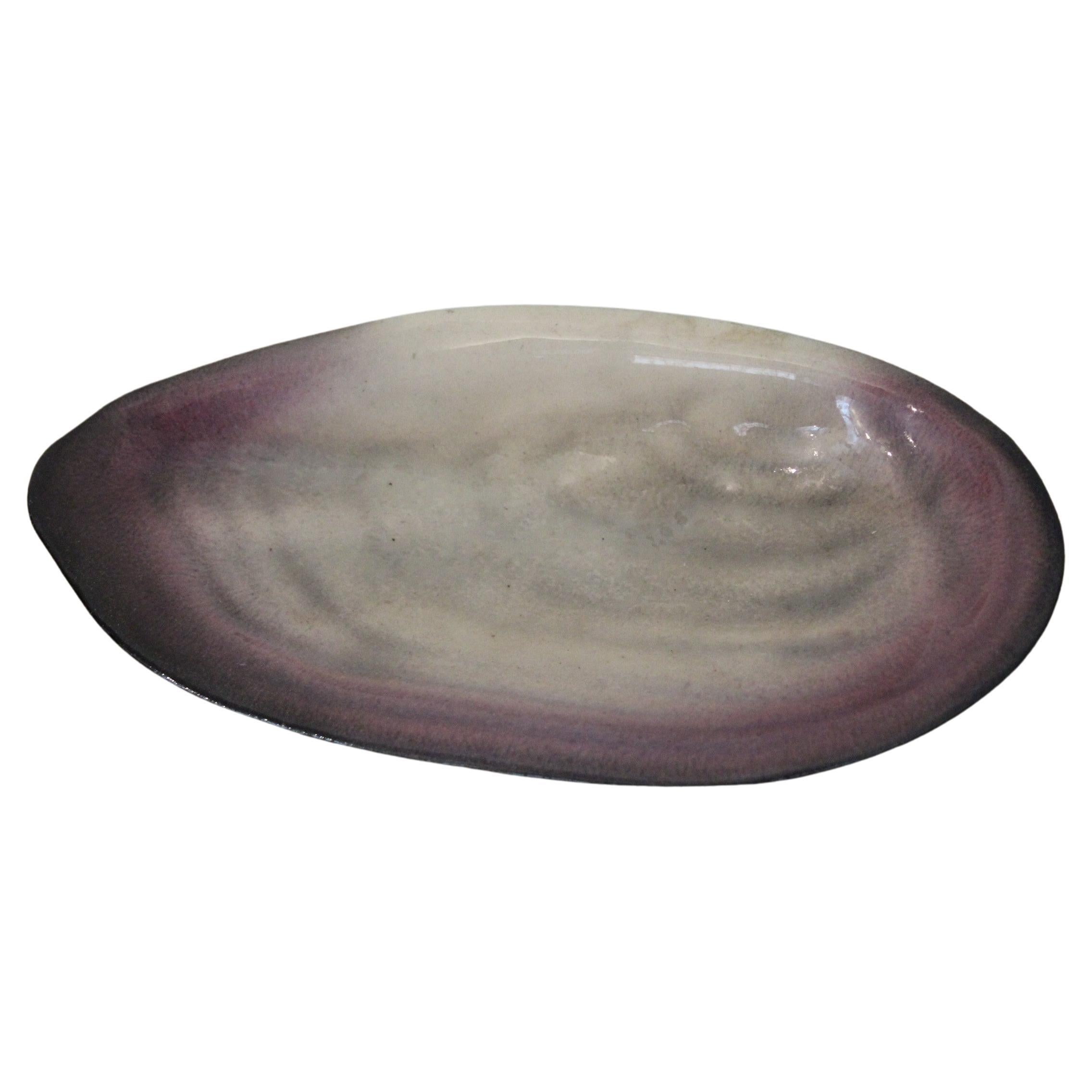 Ceramic shell dish by Pol Chambost