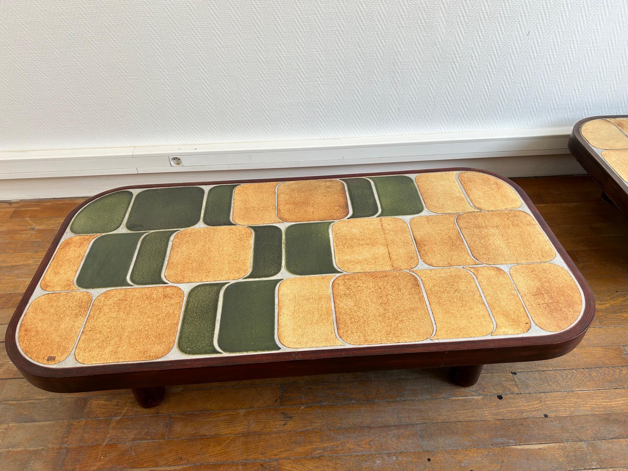 Modern Ceramic Shogun coffee table by Roger Capron, France, 1970's For Sale