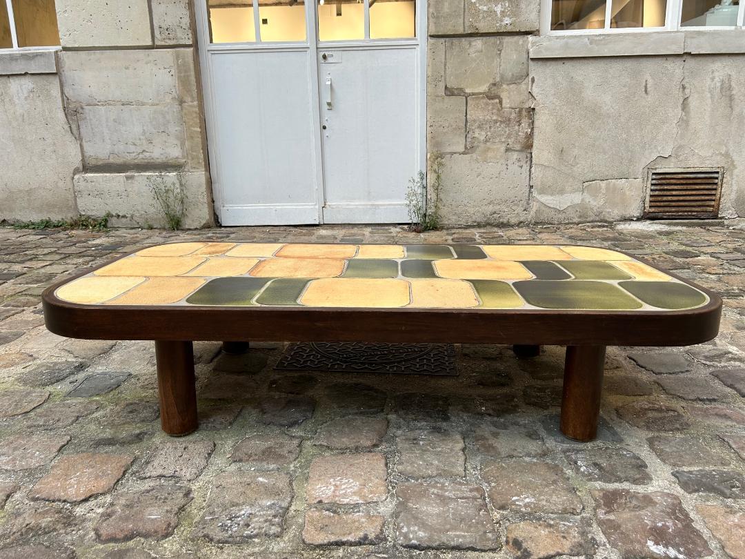 Table basse Shogun de Roger Capron, Vallauris, années 1970 Bon état à Paris, FR