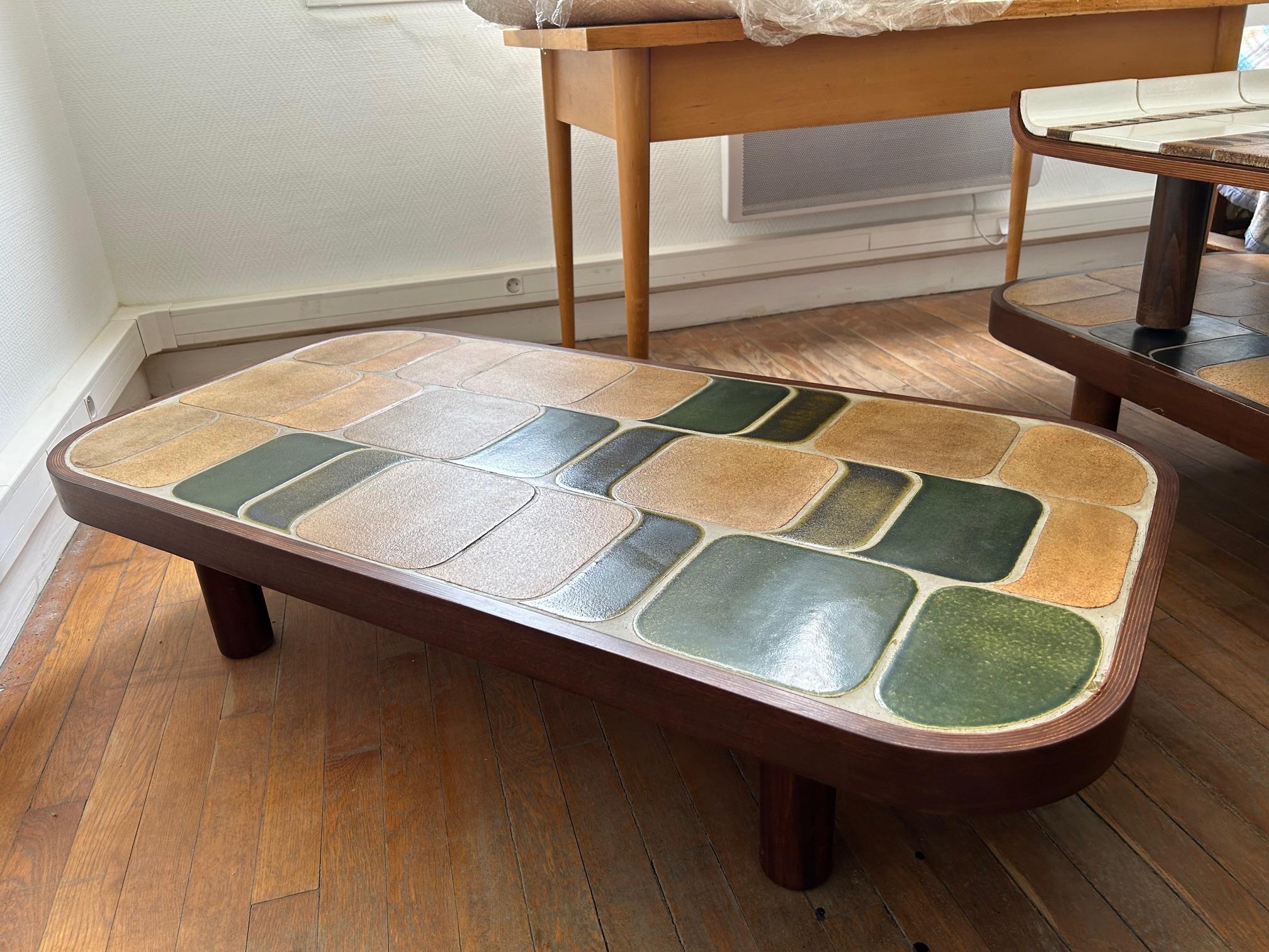 Table basse Shogun de Roger Capron, Vallauris, années 1970 Bon état à Paris, FR