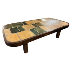 Ceramic "Shogun" coffee table by Roger Capron, Vallauris, 1970's
