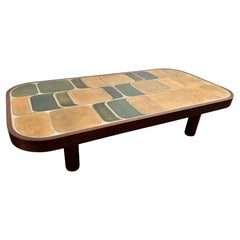 Table basse Shogun de Roger Capron, Vallauris, années 1970