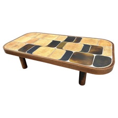 Ceramic "Shogun" coffee table by Roger Capron, Vallauris, 1970's