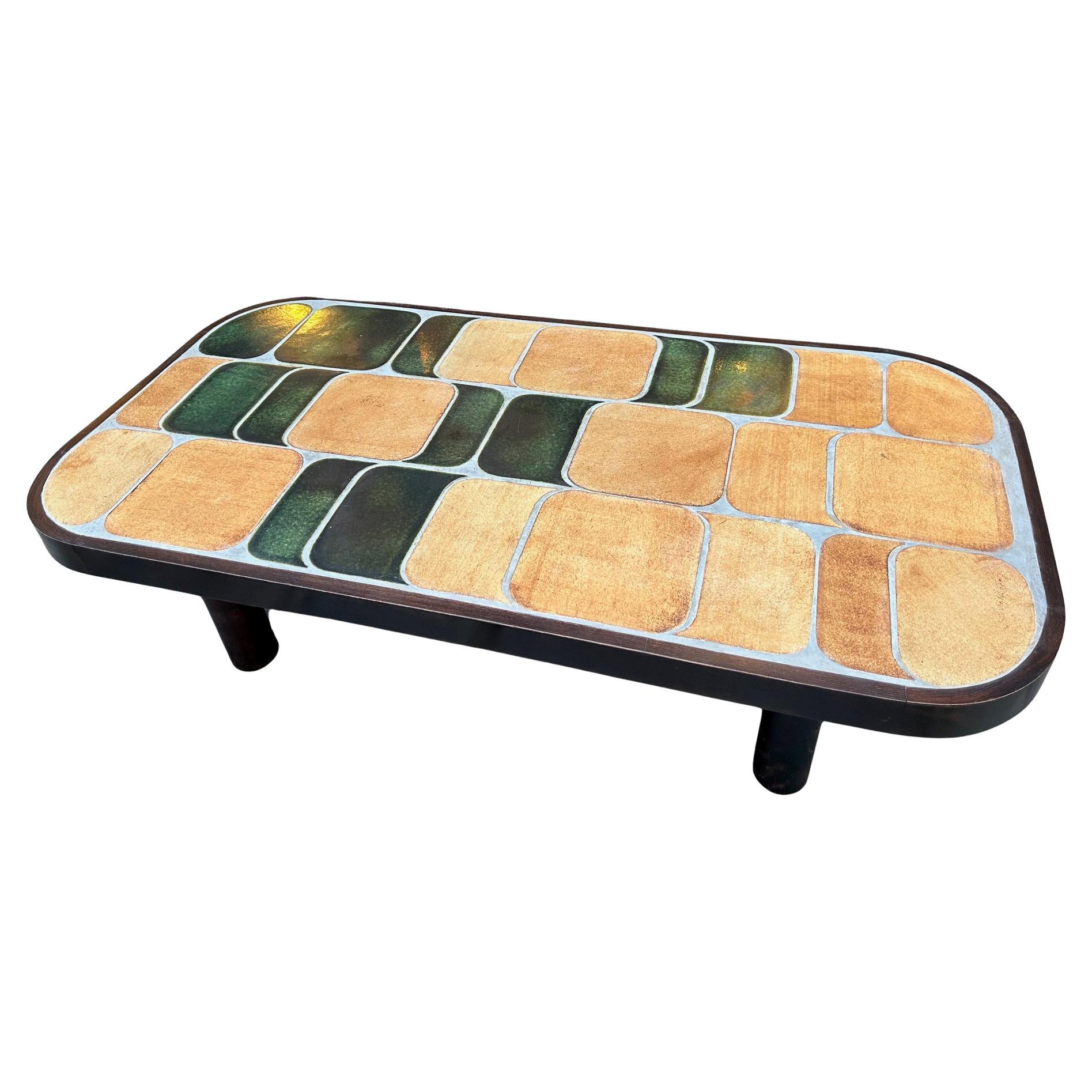 Ceramic "Shogun" coffee table by Roger Capron, Vallauris, 1970's