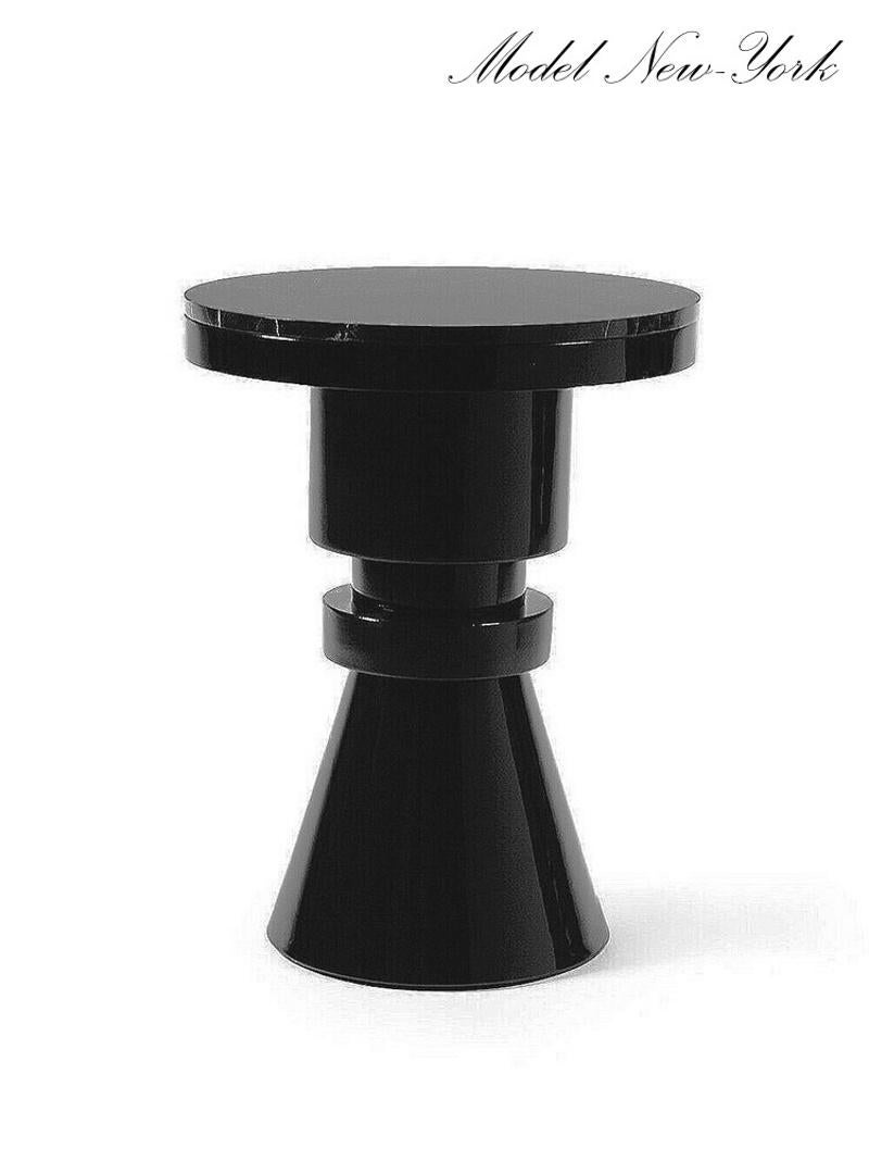 black ceramic side table