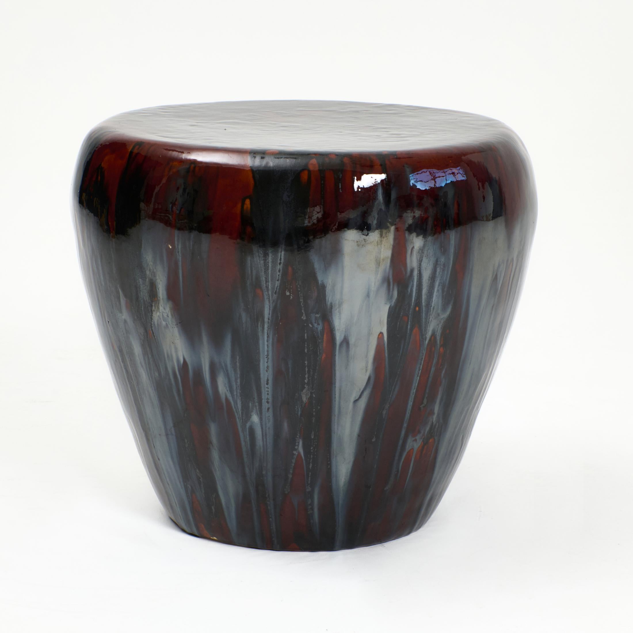 Portoghese Tavolino in ceramica medio - Toffee bruciato in vendita