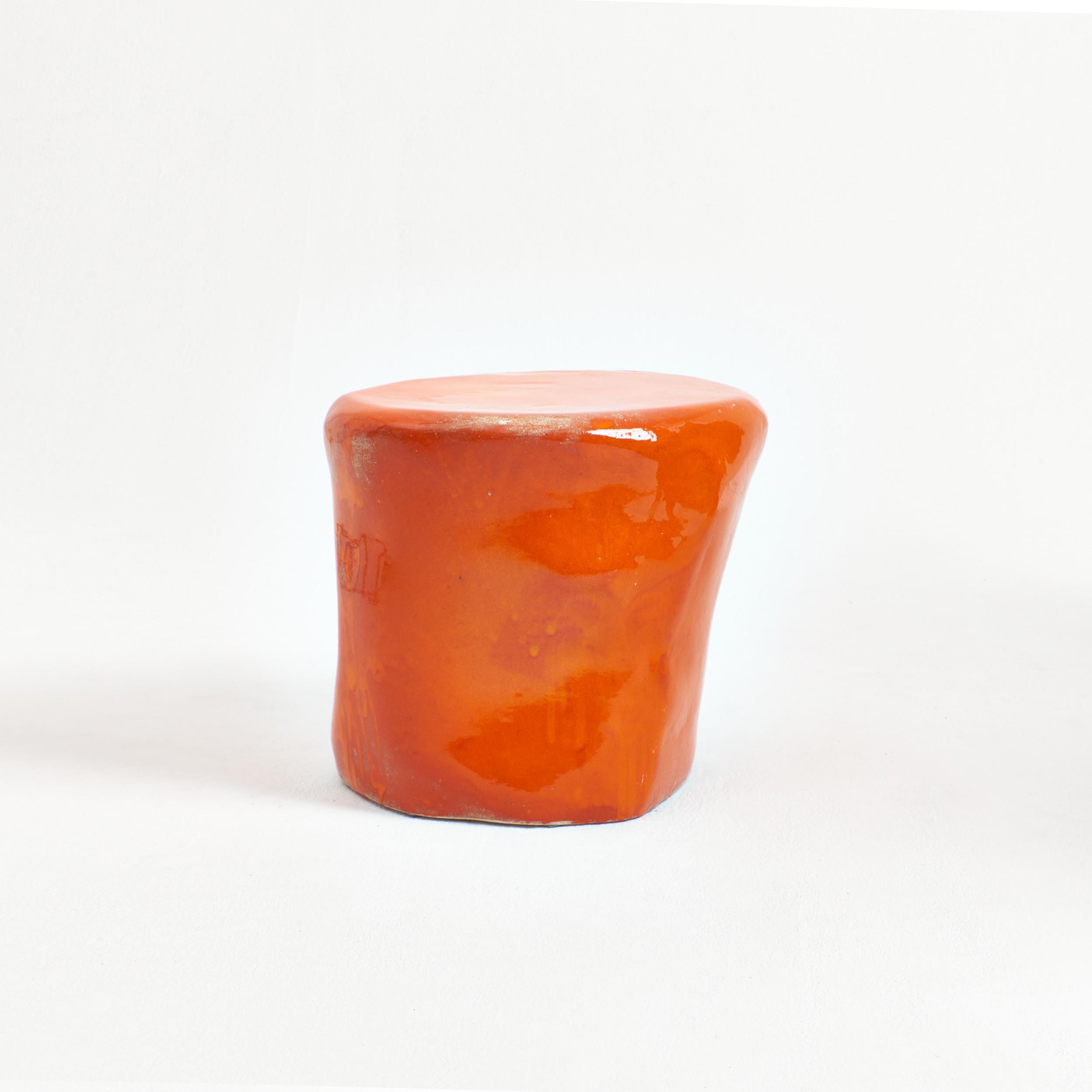 Ceramic Side Table Small
Designed by Project 213A in 2023

Hand-sculpted ceramic side table with an organic shape made in Project 213A's in-house ceramic workshop. Finished in a contemporary orange glaze.
Each piece is unique due to its handmade
