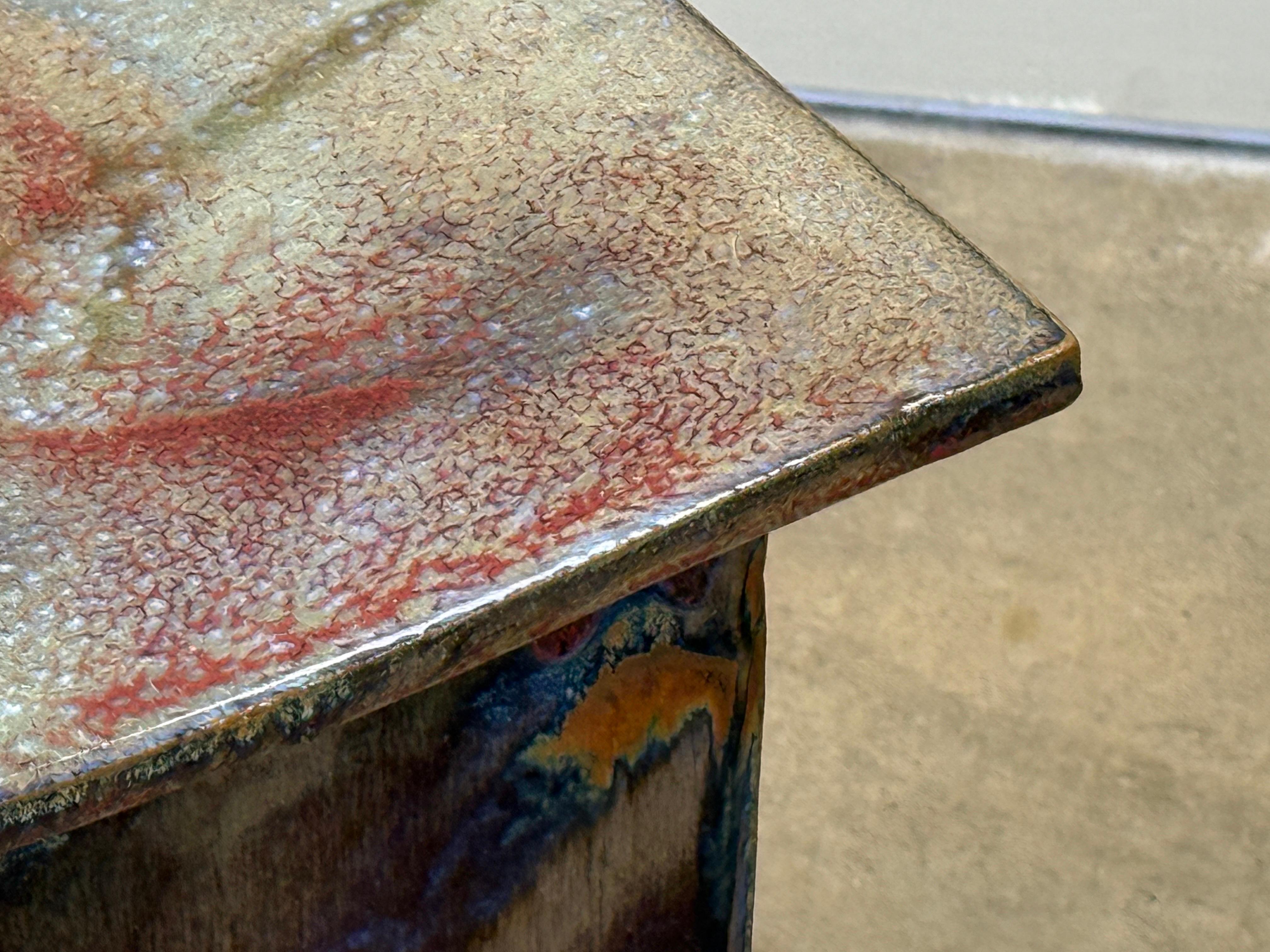 Ceramic Side Table / Stool by Eric O'Leary For Sale 7