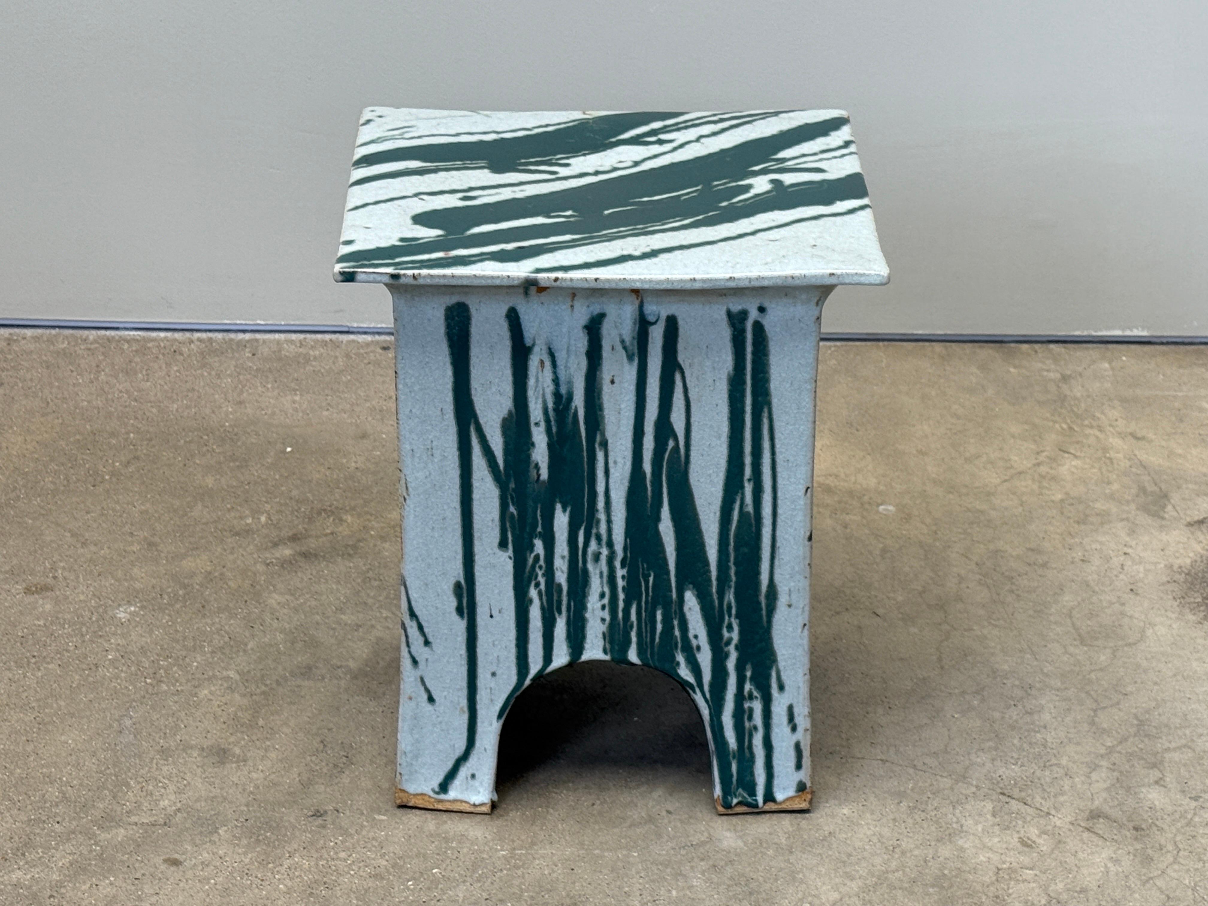 Tavolino/sgabello in ceramica di Eric O'Leary in vendita 8