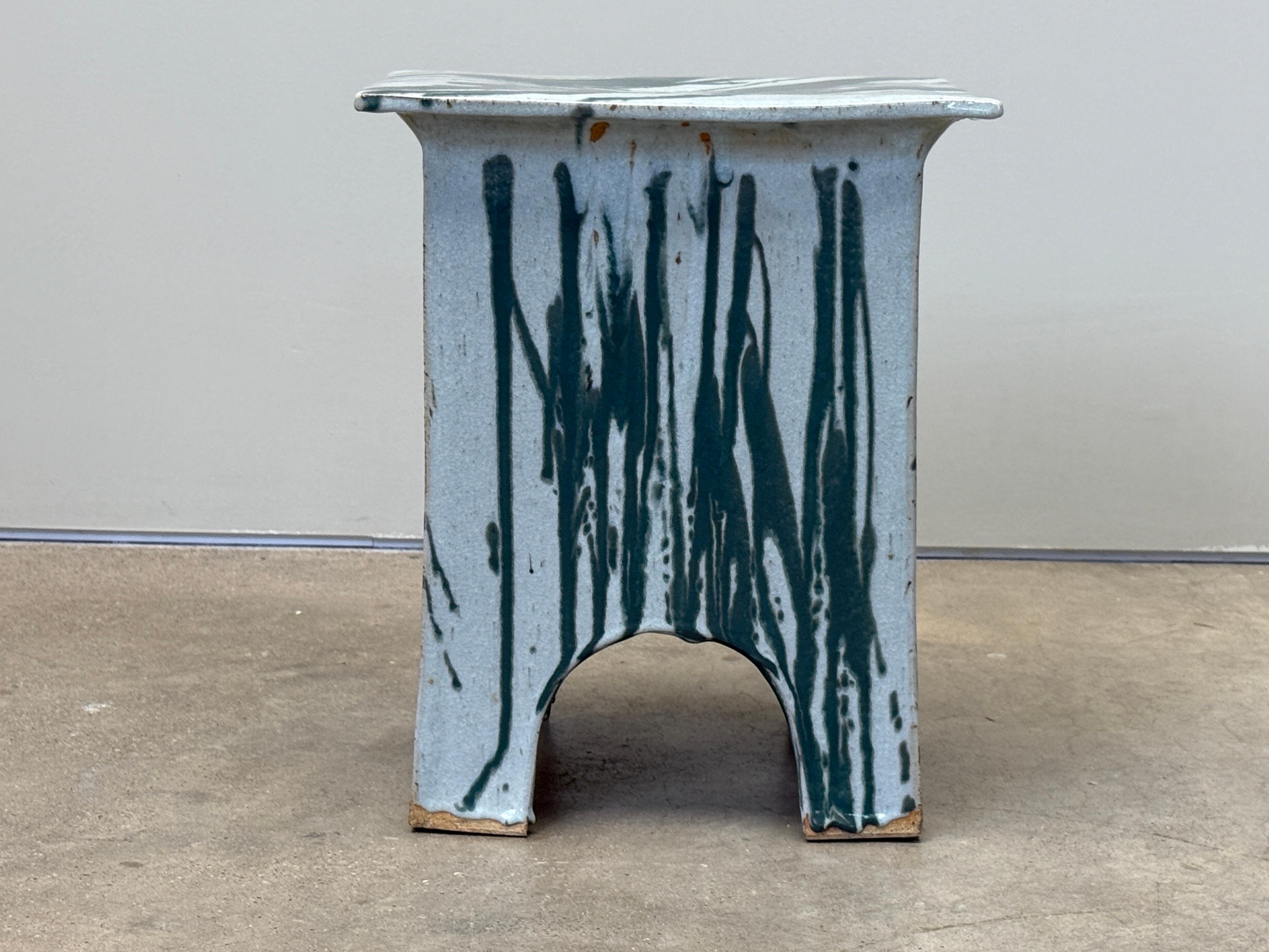 Tavolino/sgabello in ceramica di Eric O'Leary in vendita 9