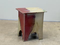 Mesa auxiliar de cerámica / Taburete de Eric O'Leary