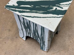 Mesa auxiliar de cerámica / Taburete de Eric O'Leary