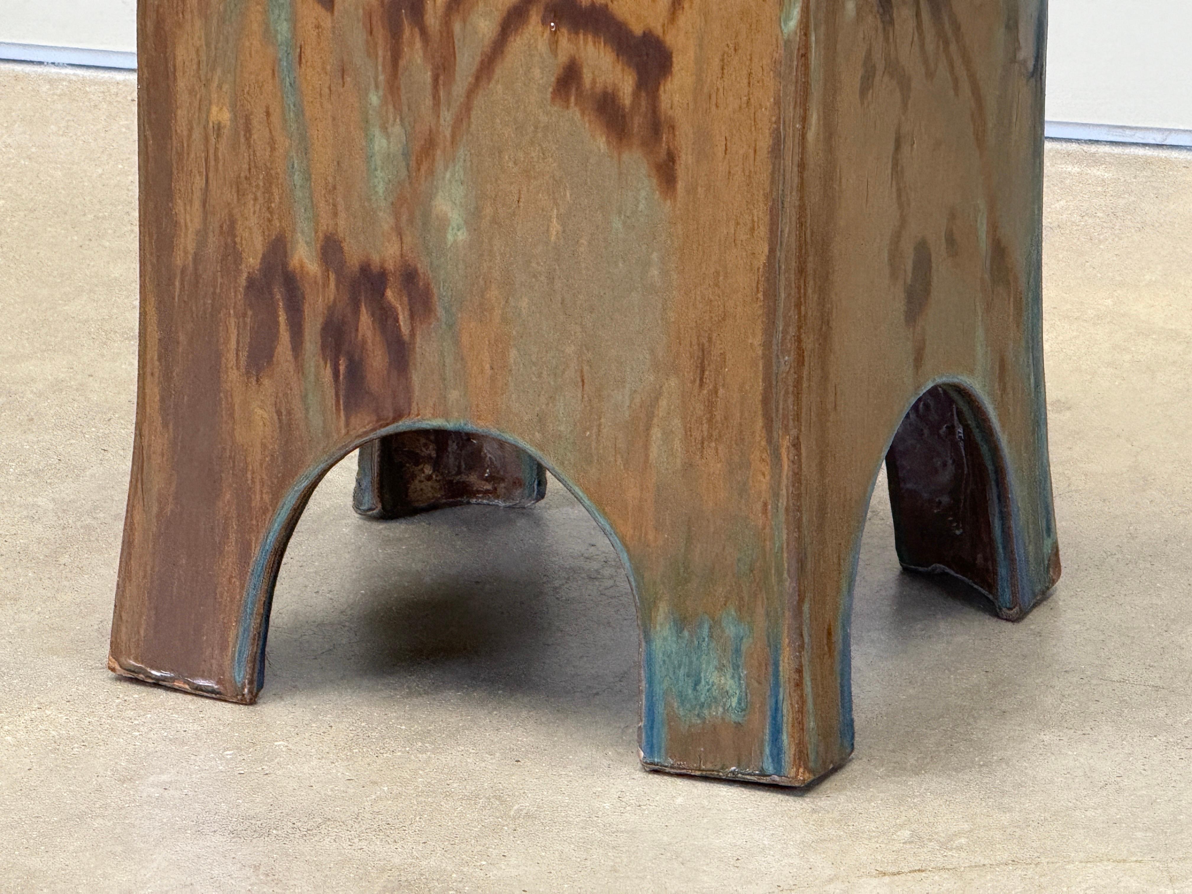 Table d'appoint/tabouret Eric O'Leary Bon état - En vente à Dallas, TX
