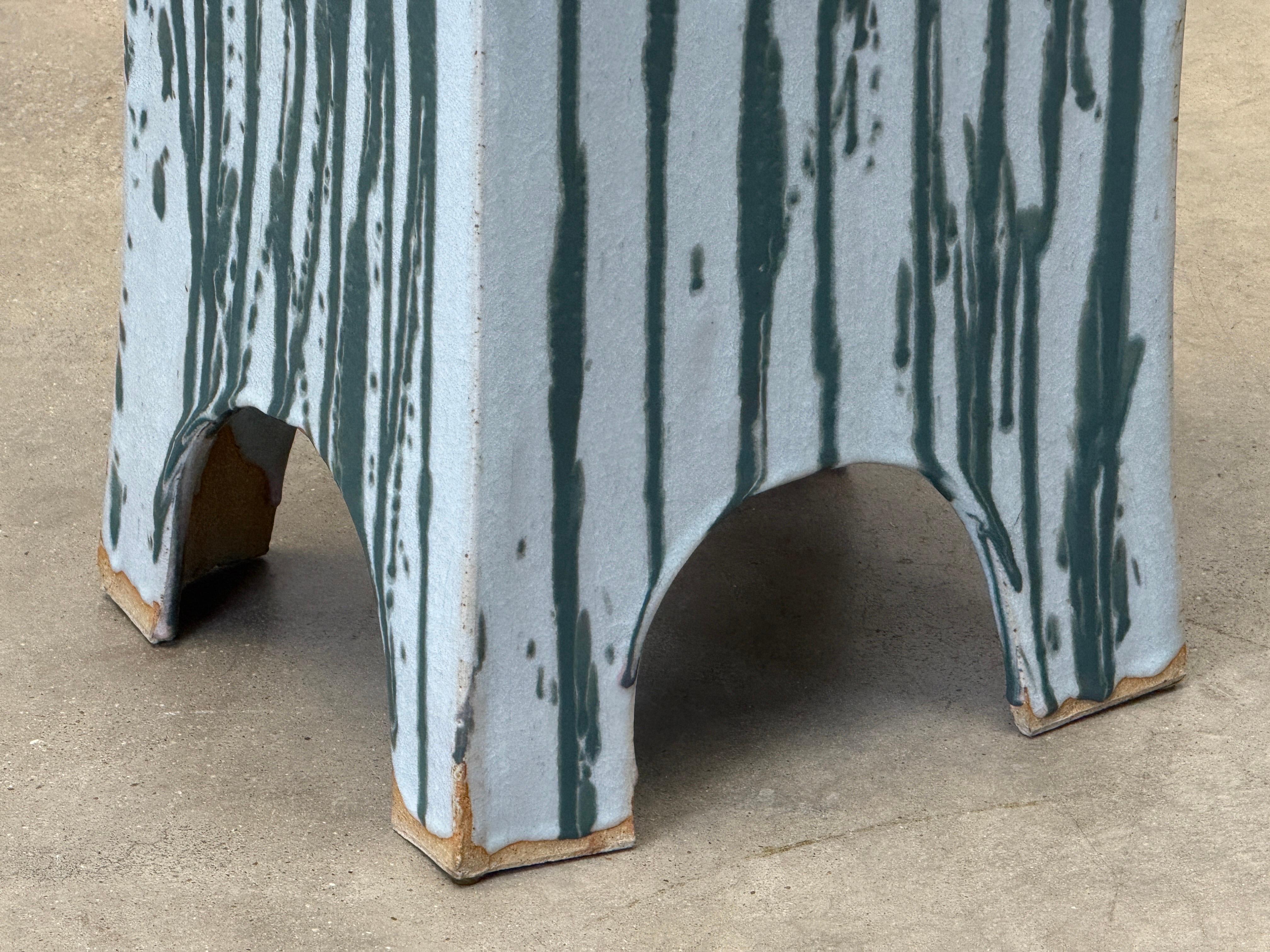 Tavolino/sgabello in ceramica di Eric O'Leary in vendita 3