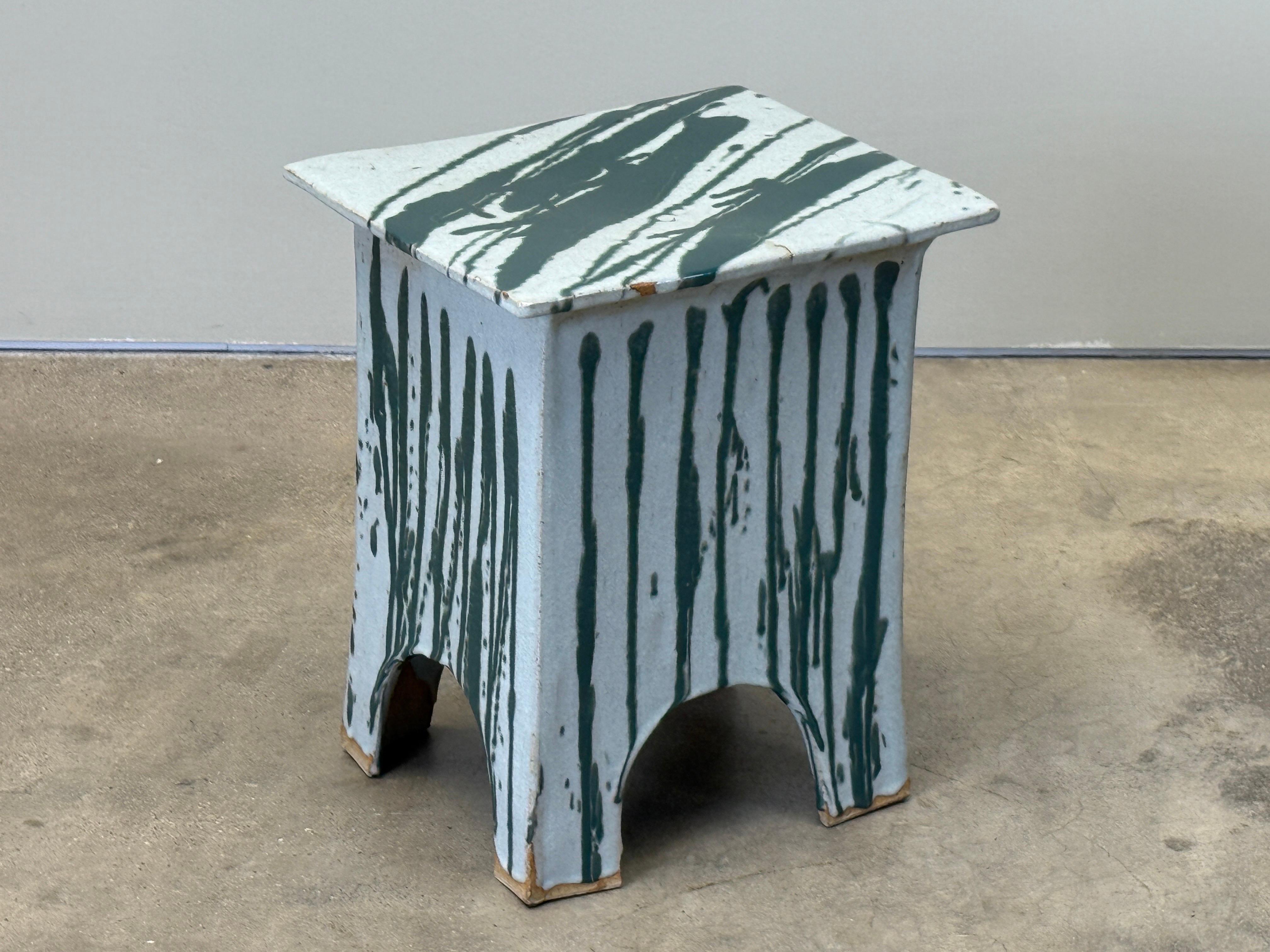 Tavolino/sgabello in ceramica di Eric O'Leary in vendita 4