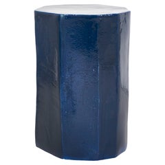 Mesa auxiliar de cerámica Alta - Forma geométrica