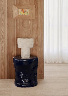 Keramischer Beistelltisch Tall navy