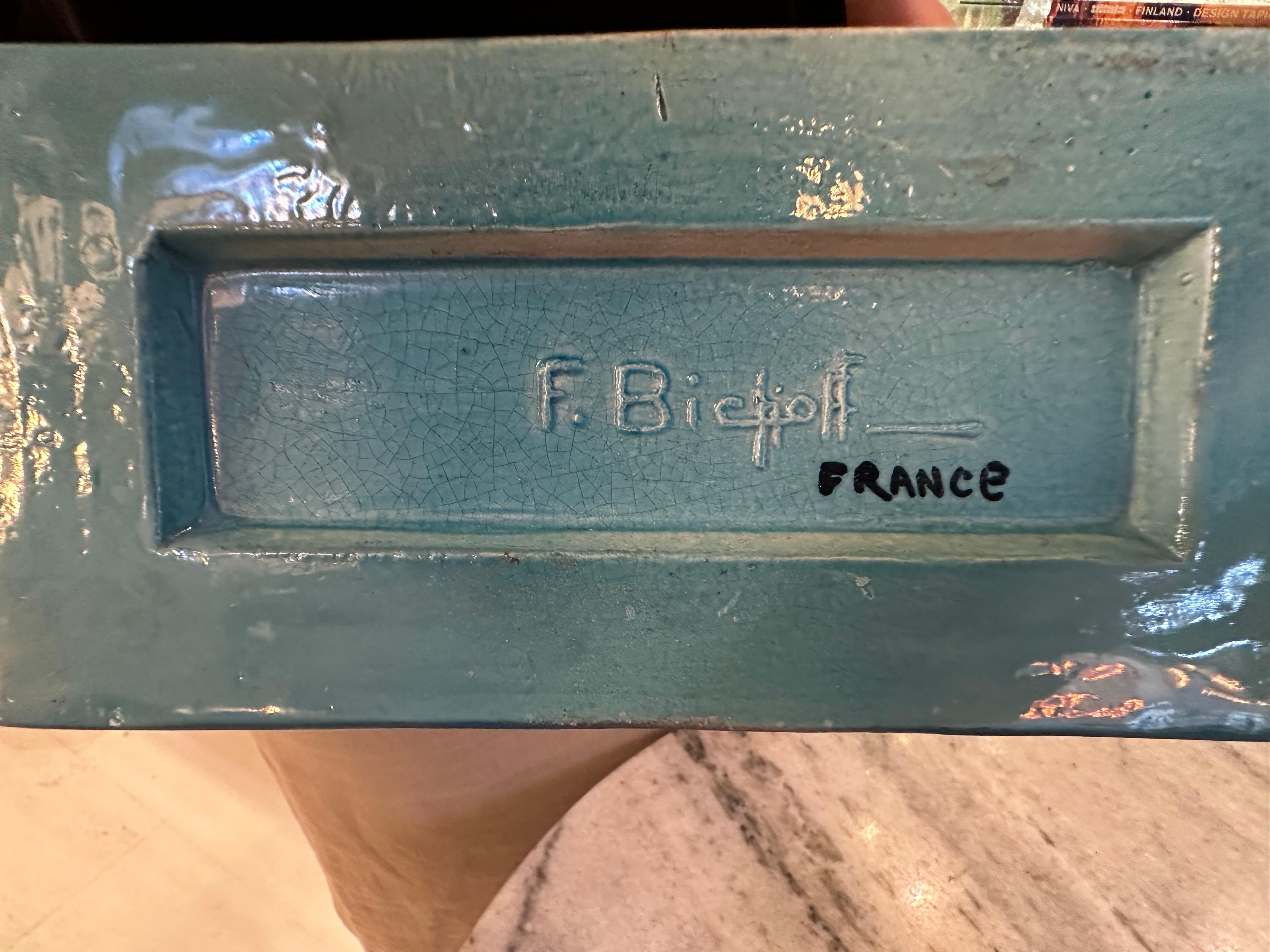 French Ceramic, Sign: F.Bichoff  France For Sale