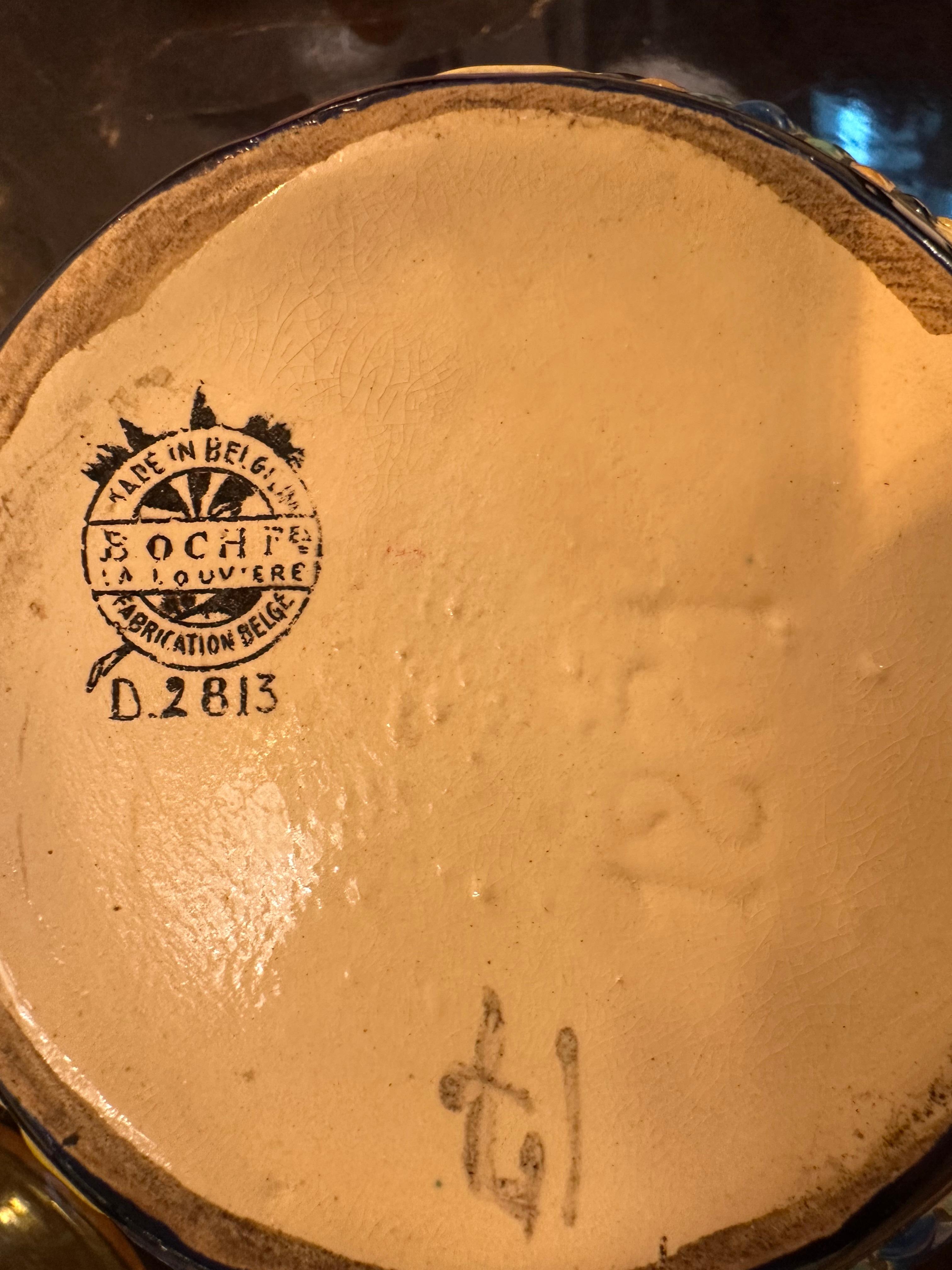 Insegna in ceramica: Made in Belgium, Boch F. La Louviere Fabrication Belge D.2813 in vendita 6