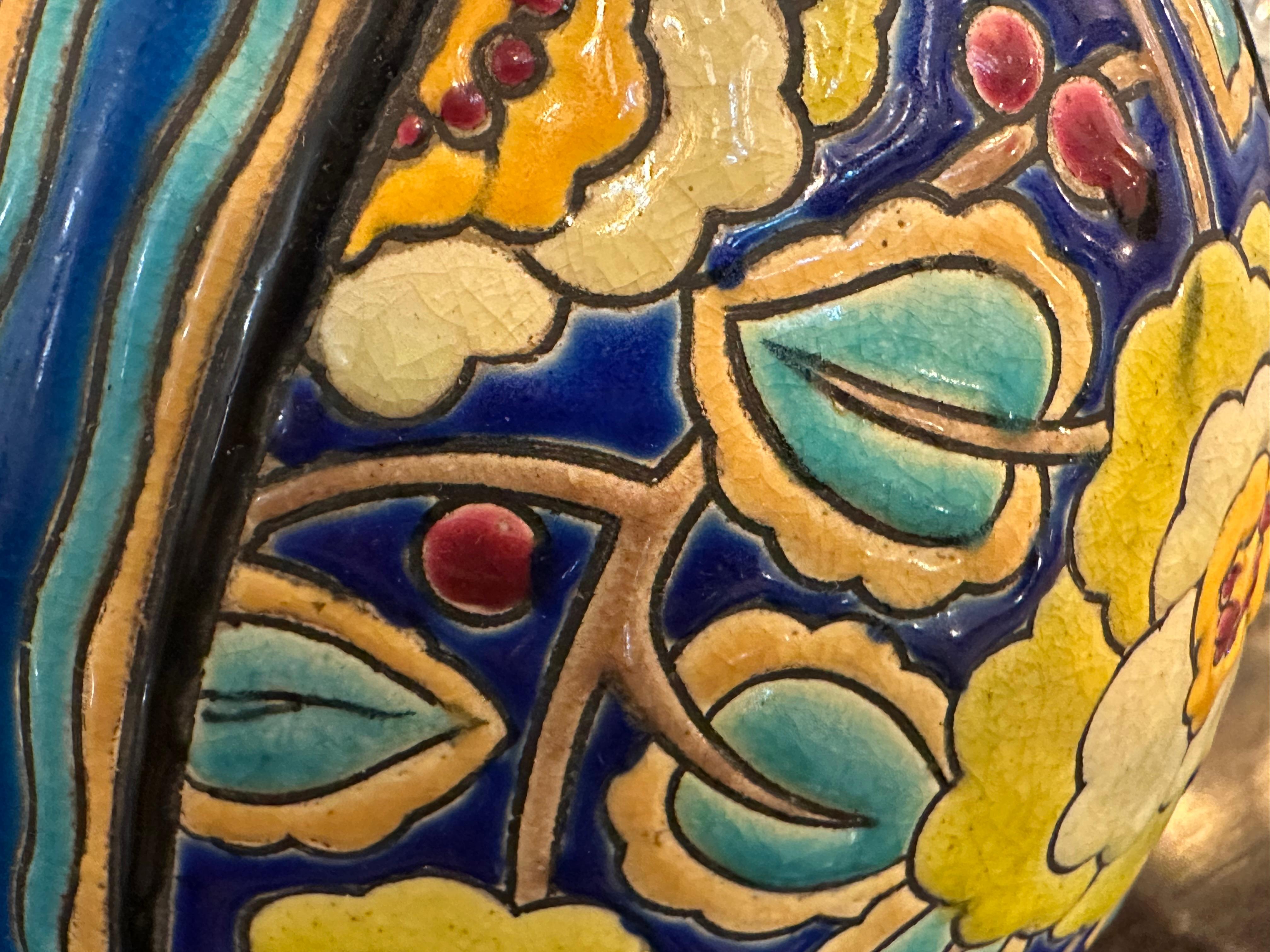 Insegna in ceramica: Made in Belgium, Boch F. La Louviere Fabrication Belge D.2813 in vendita 7