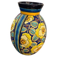 Insegna in ceramica: Made in Belgium, Boch F. La Louviere Fabrication Belge D.2813