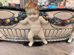 Ceramic, Sign: Made in Germany, Style: Jugendstil, Art Nouveau, Liberty