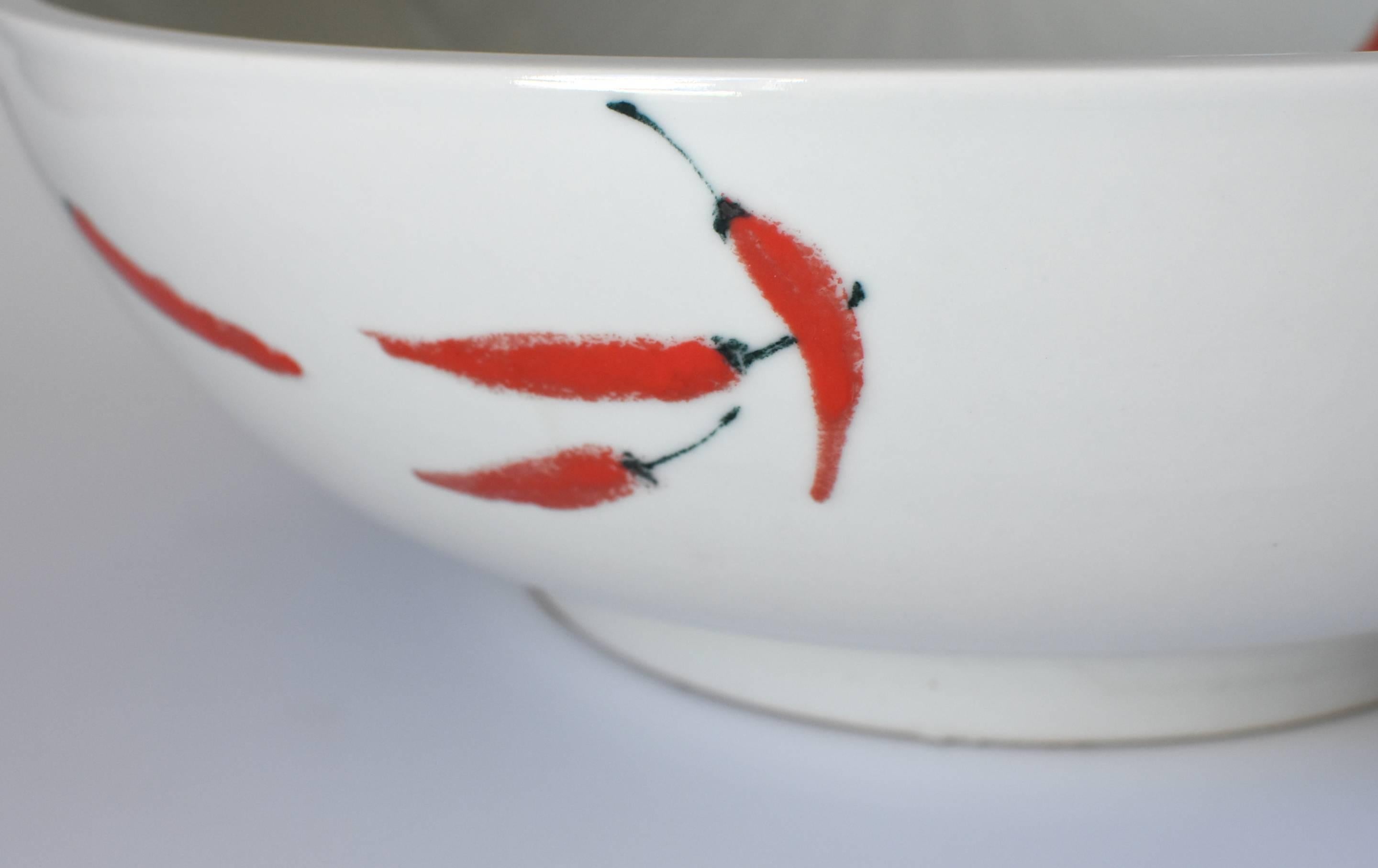 Southwest Style Keramik Waschbecken Pflanzer Red Hot Pepper  im Angebot 7