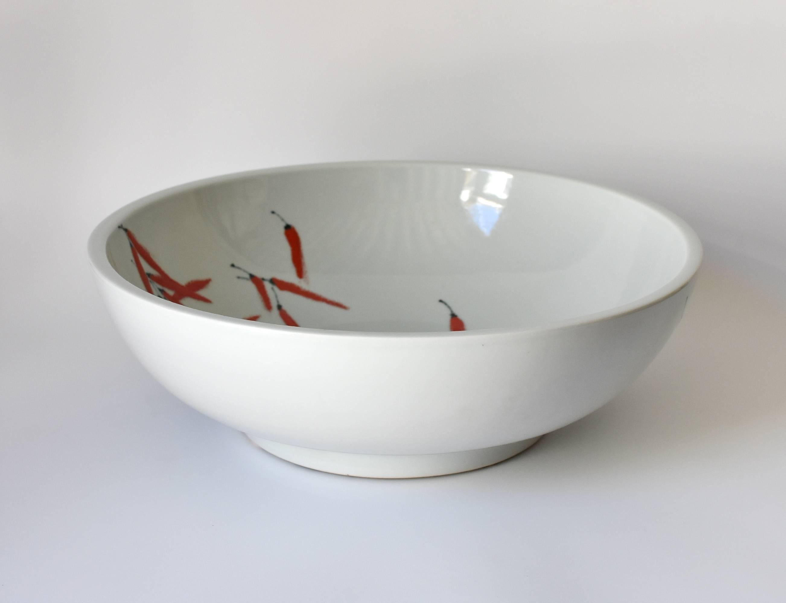 Southwest Style Ceramic Sink Planter Red Hot Pepper  In Good Condition For Sale In Somis, CA