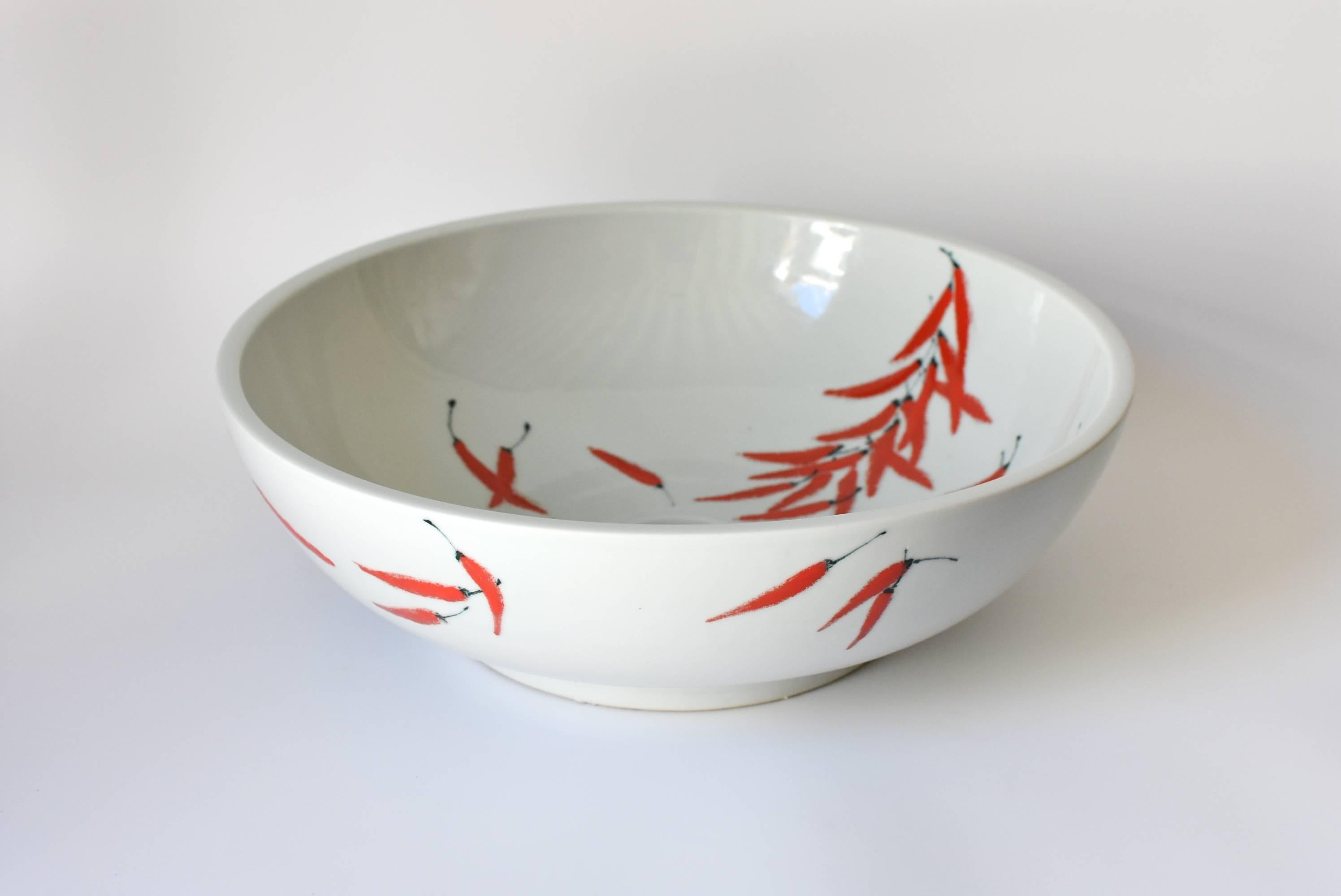 Southwest Style Keramik Waschbecken Pflanzer Red Hot Pepper im Angebot 3