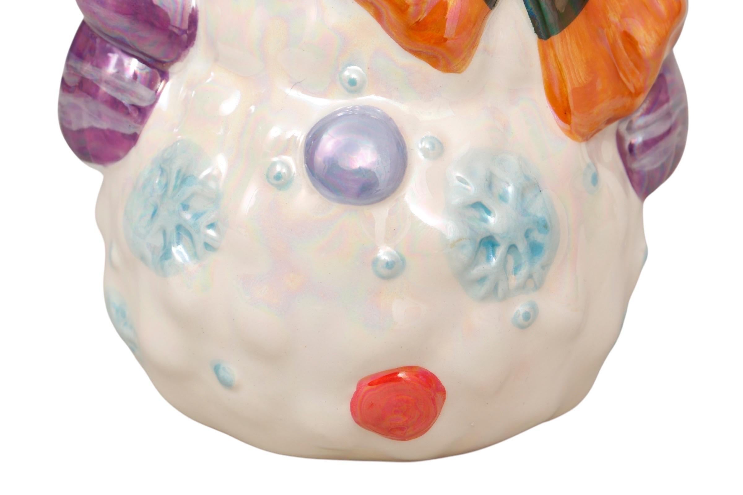Ceramic Snowman Plant Pot Holder For Sale 2