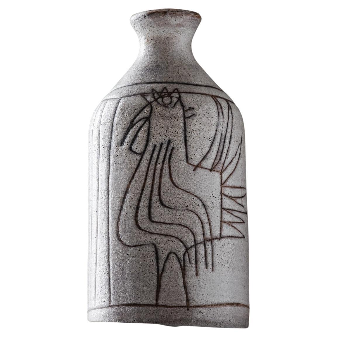 Ceramic Soliflore, L'Atelier Dieulefit, 1960s For Sale