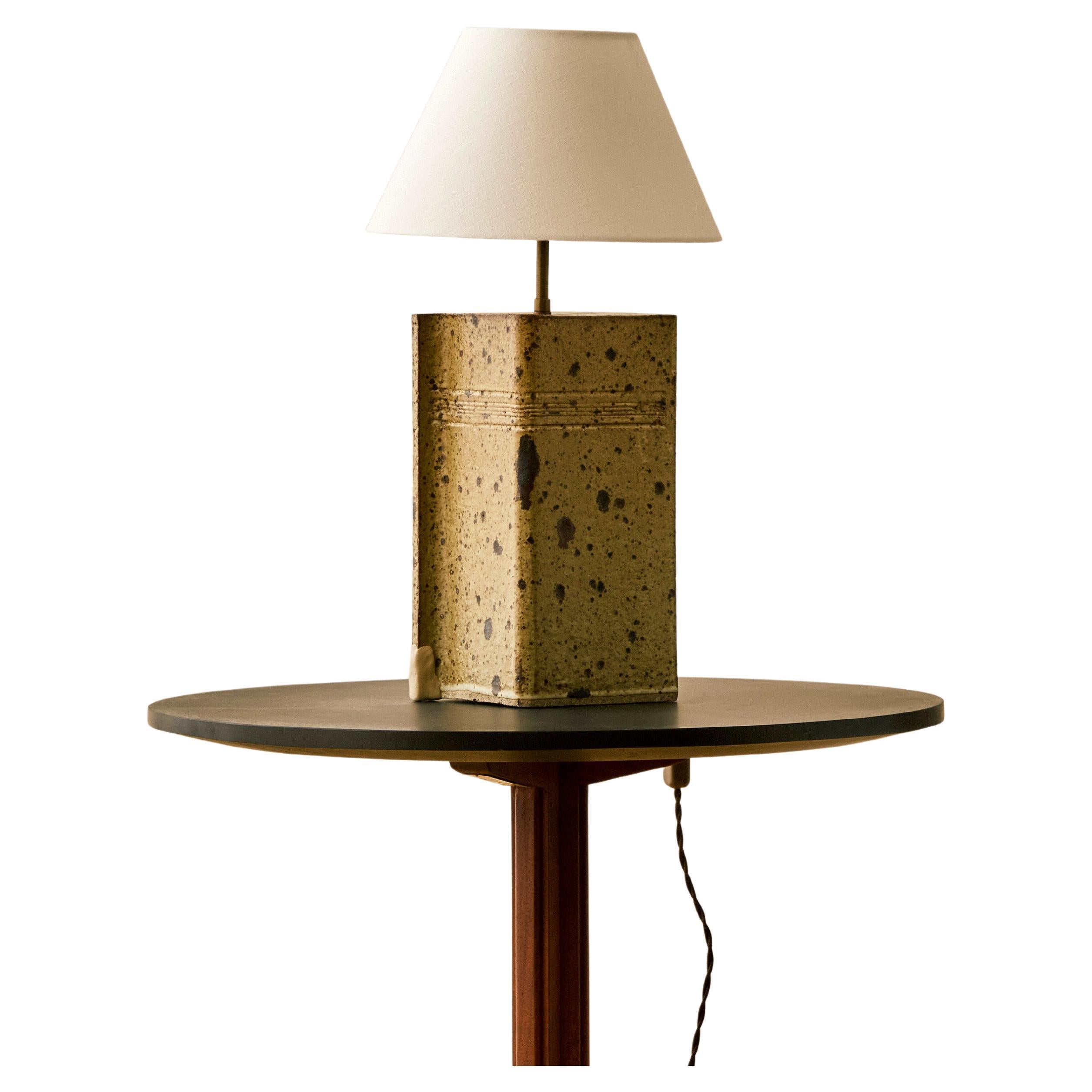 Lampe de table en céramique mouchetée C.I.C. 1960