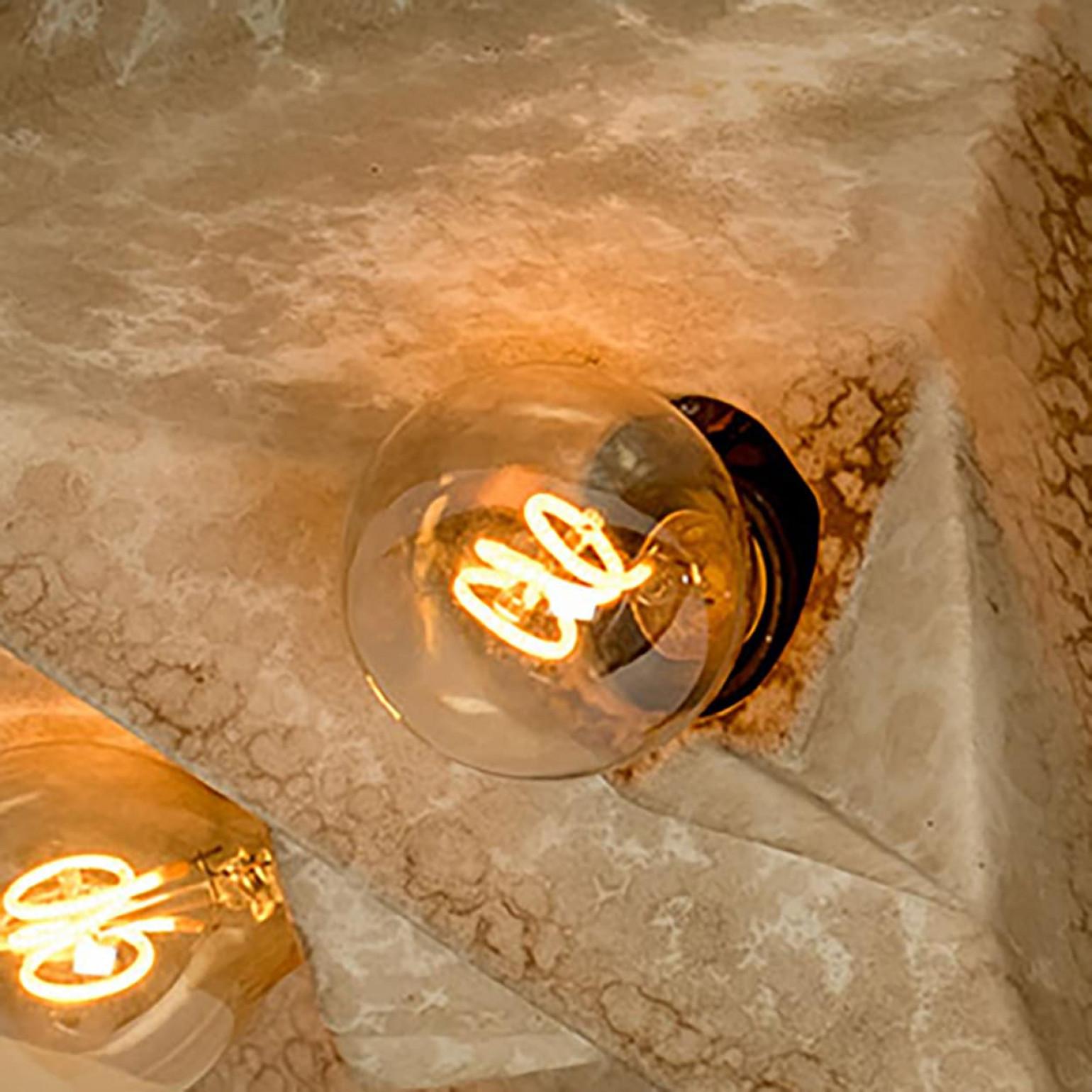 Étoile en céramique beige, Allemagne, Pan Ceramics 1970 Bon état - En vente à Rijssen, NL