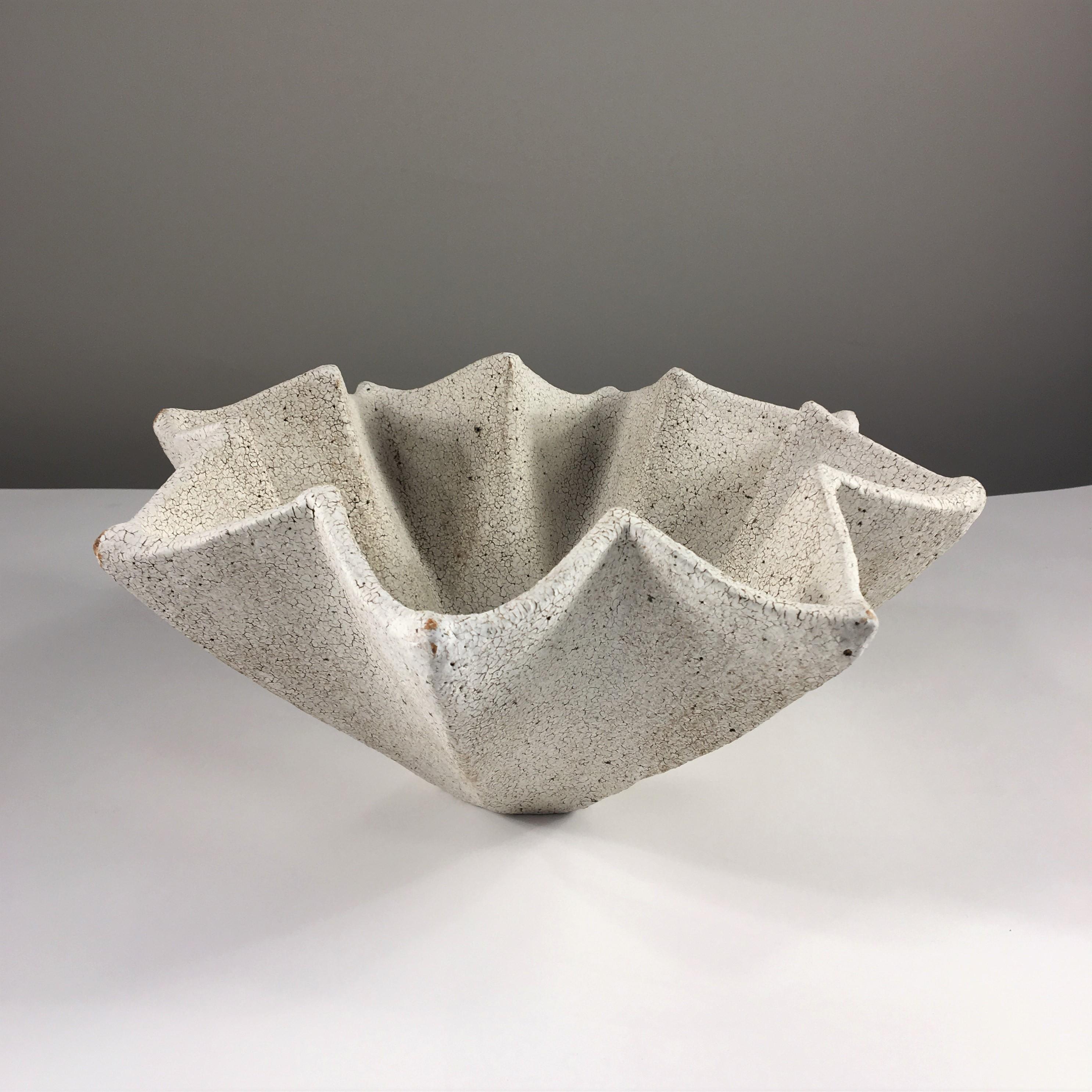 Organic Modern Ceramic Star Bowl by Yumiko Kuga For Sale