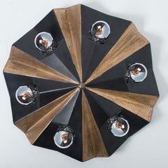 Ceramic Star Brown Ceramic Lamp, Germany, 1970s