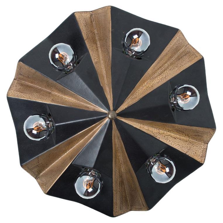 Ceramic Star Brown Ceramic Lamp, Germany, 1970s For Sale