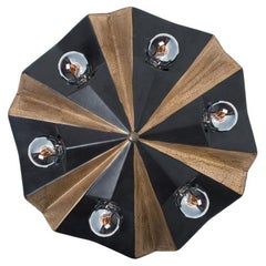 Ceramic Star Brown Ceramic Lamp, Germany, 1970s