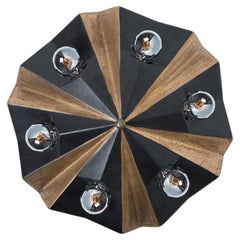 Ceramic Star Brown Ceramic Lamp, Germany, 1970s