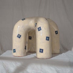 Tabouret Stitch by Stitch en céramique