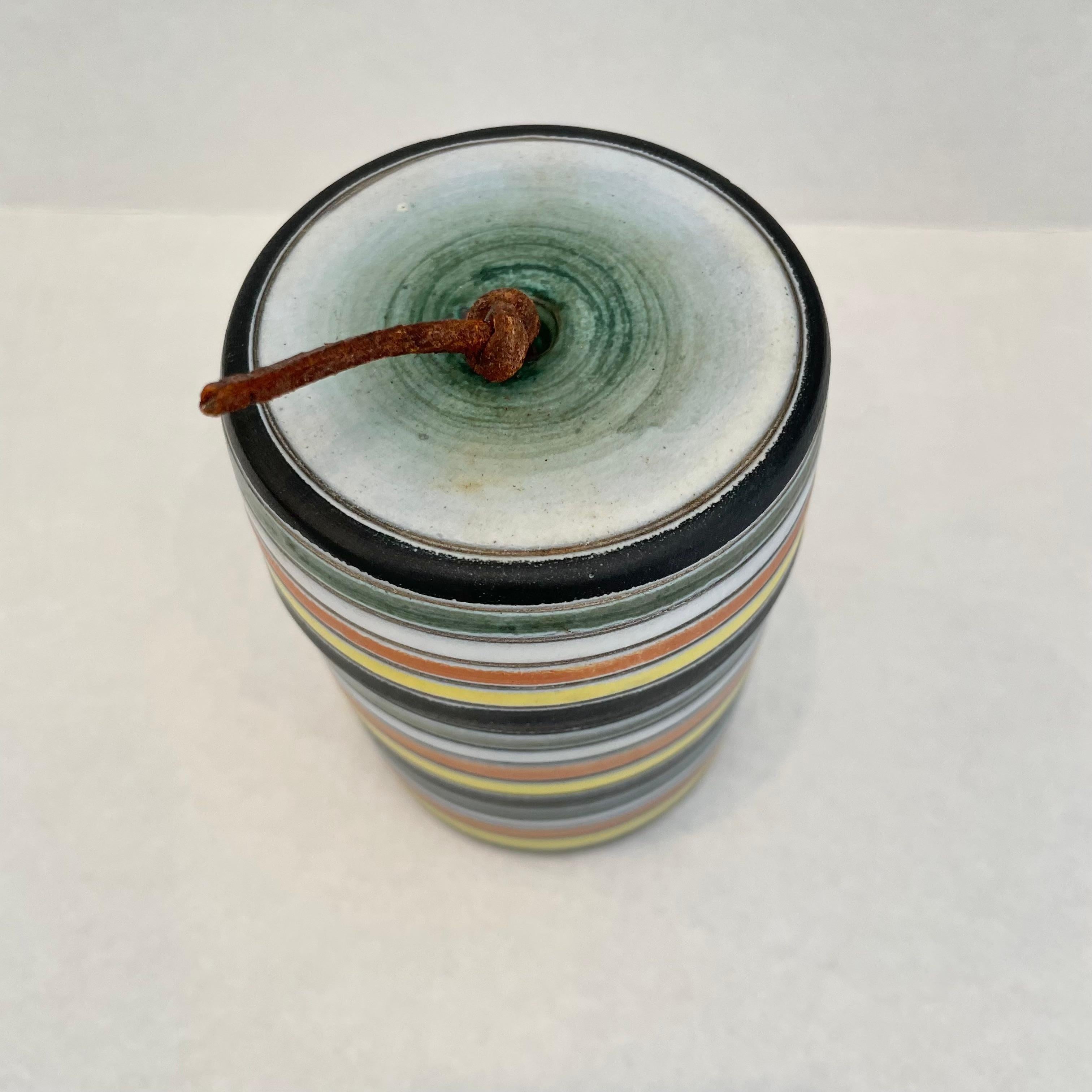 Ceramic Stash Jar by Raymor For Sale 5