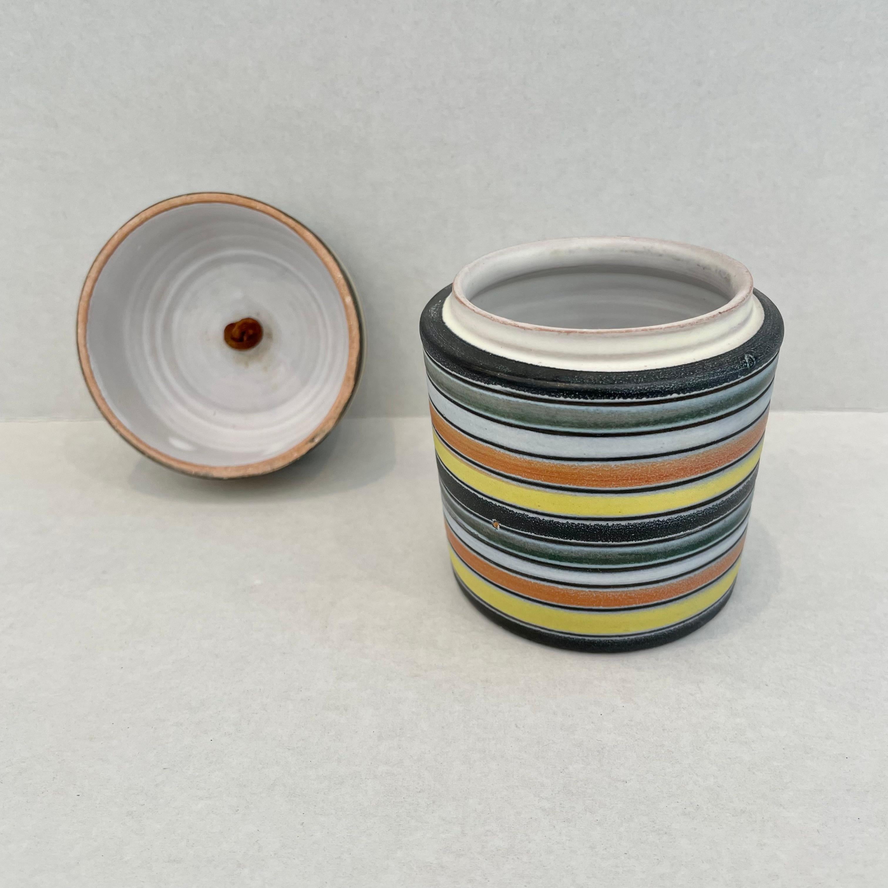 Ceramic Stash Jar by Raymor For Sale 7