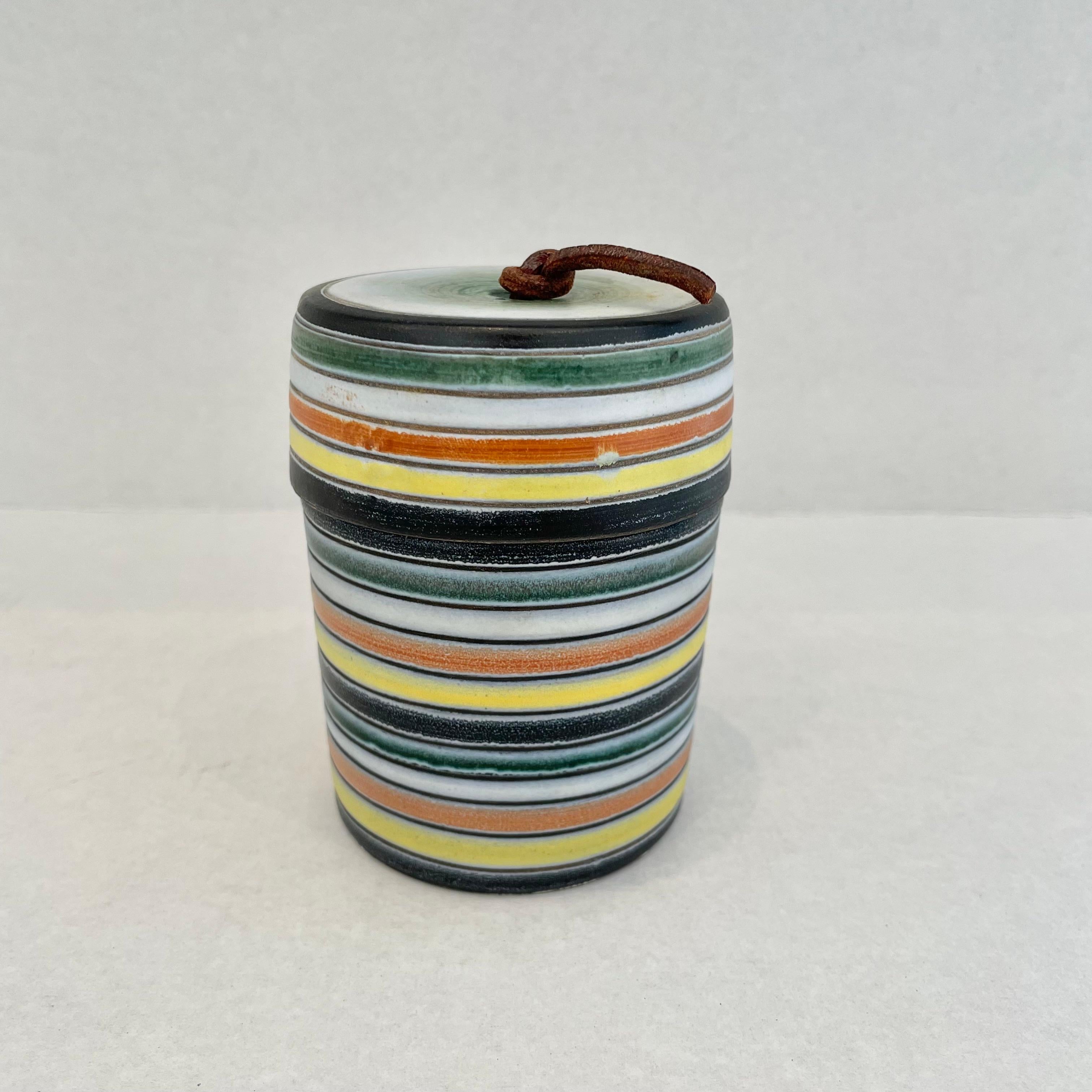 Late 20th Century Ceramic Stash Jar by Raymor For Sale