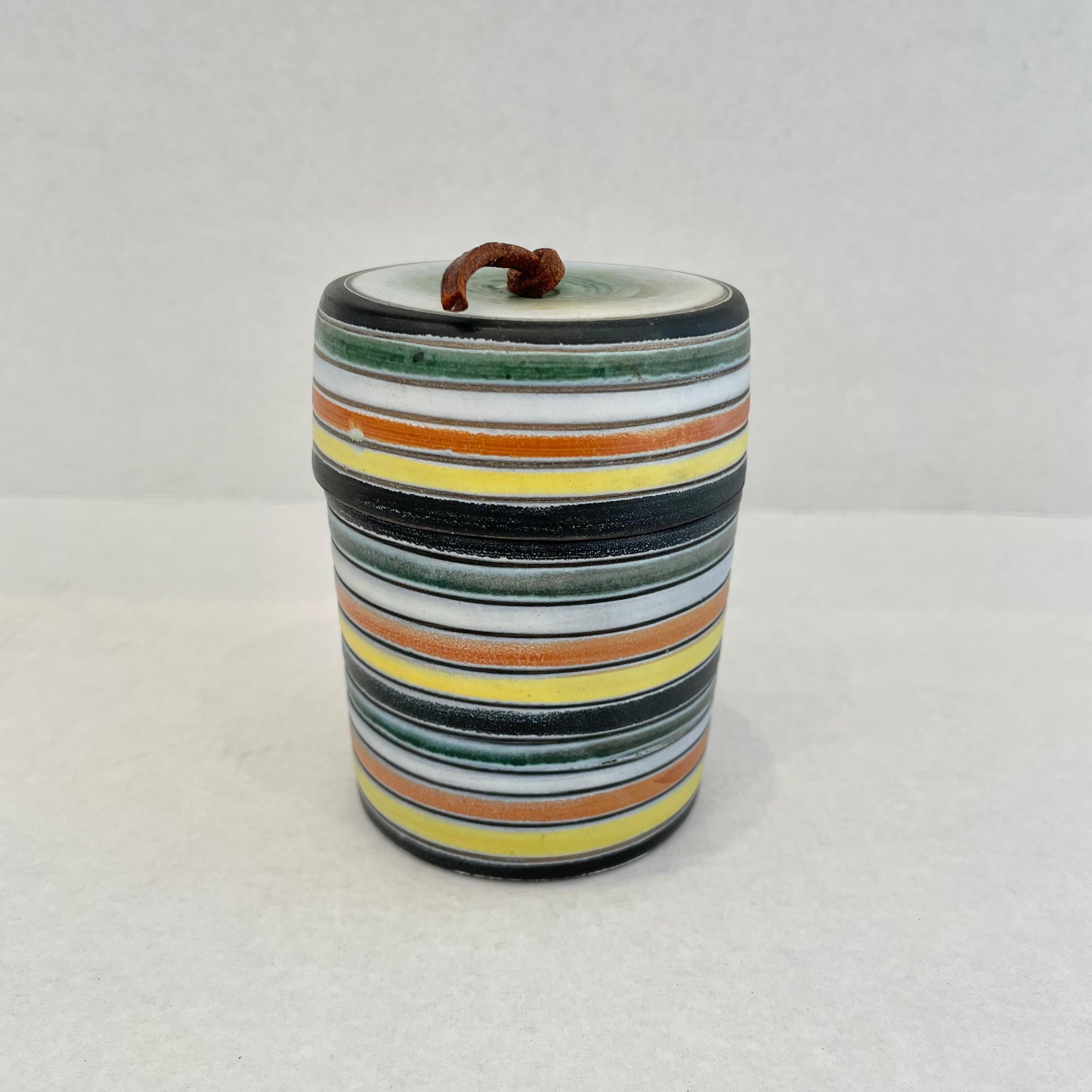 Ceramic Stash Jar by Raymor For Sale 1